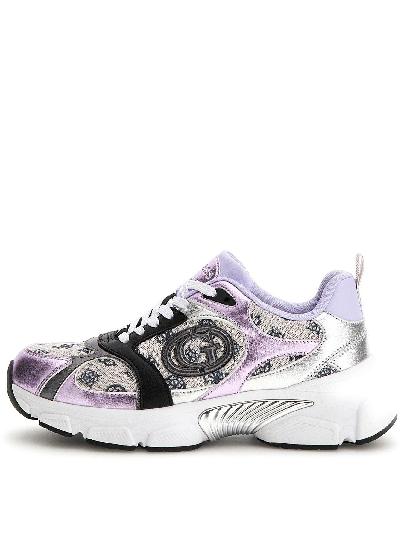 Image 1 of 5 of Guess Ibitha3 Trainers - Beige/Lilac