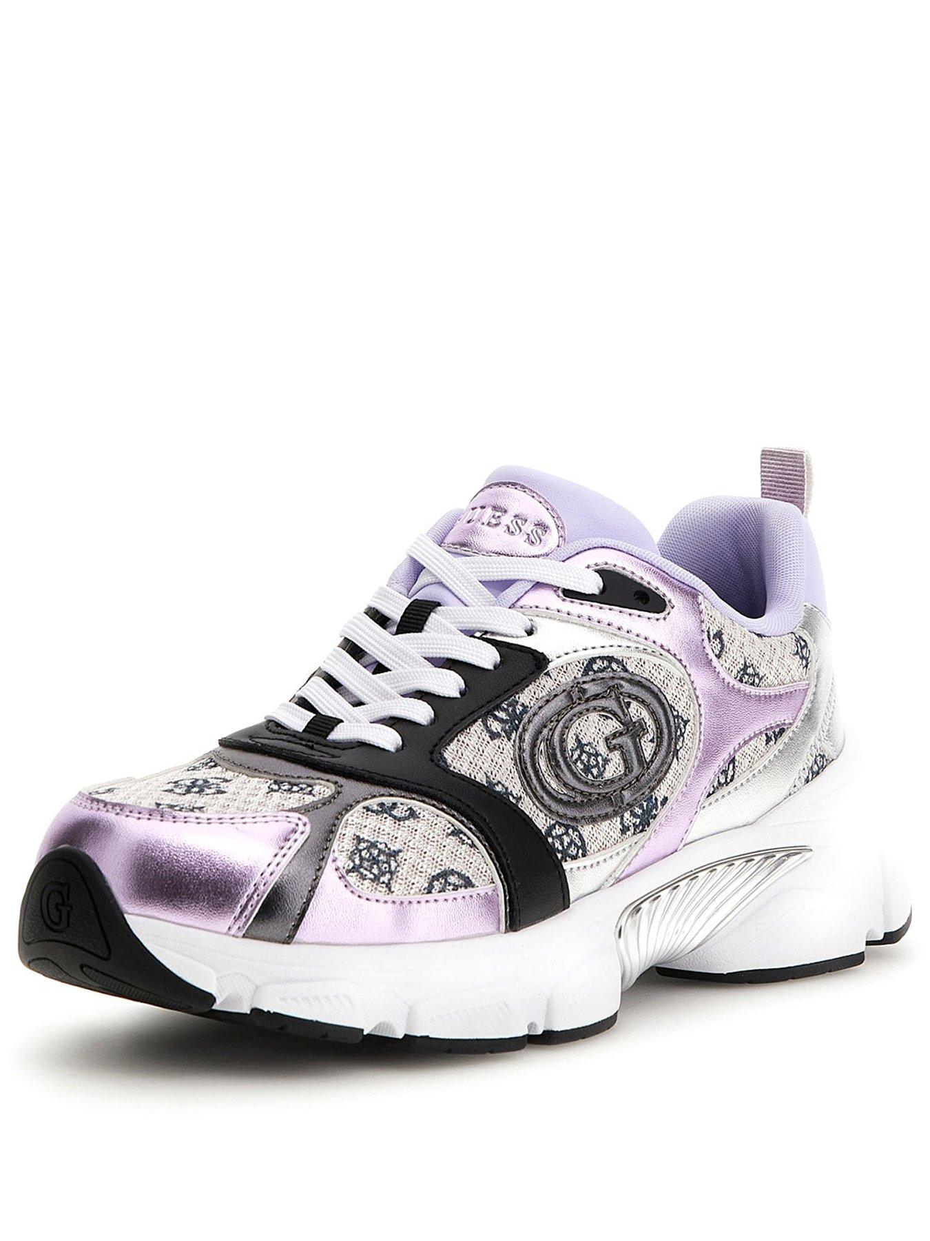 Image 2 of 5 of Guess Ibitha3 Trainers - Beige/Lilac
