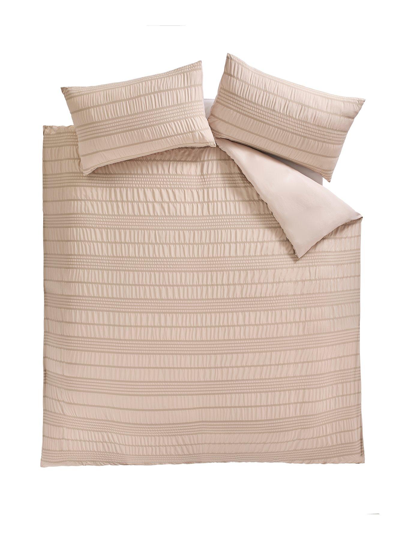 Image 2 of 5 of The Very Collection Athena Super Soft Seersucker Duvet Set- Db