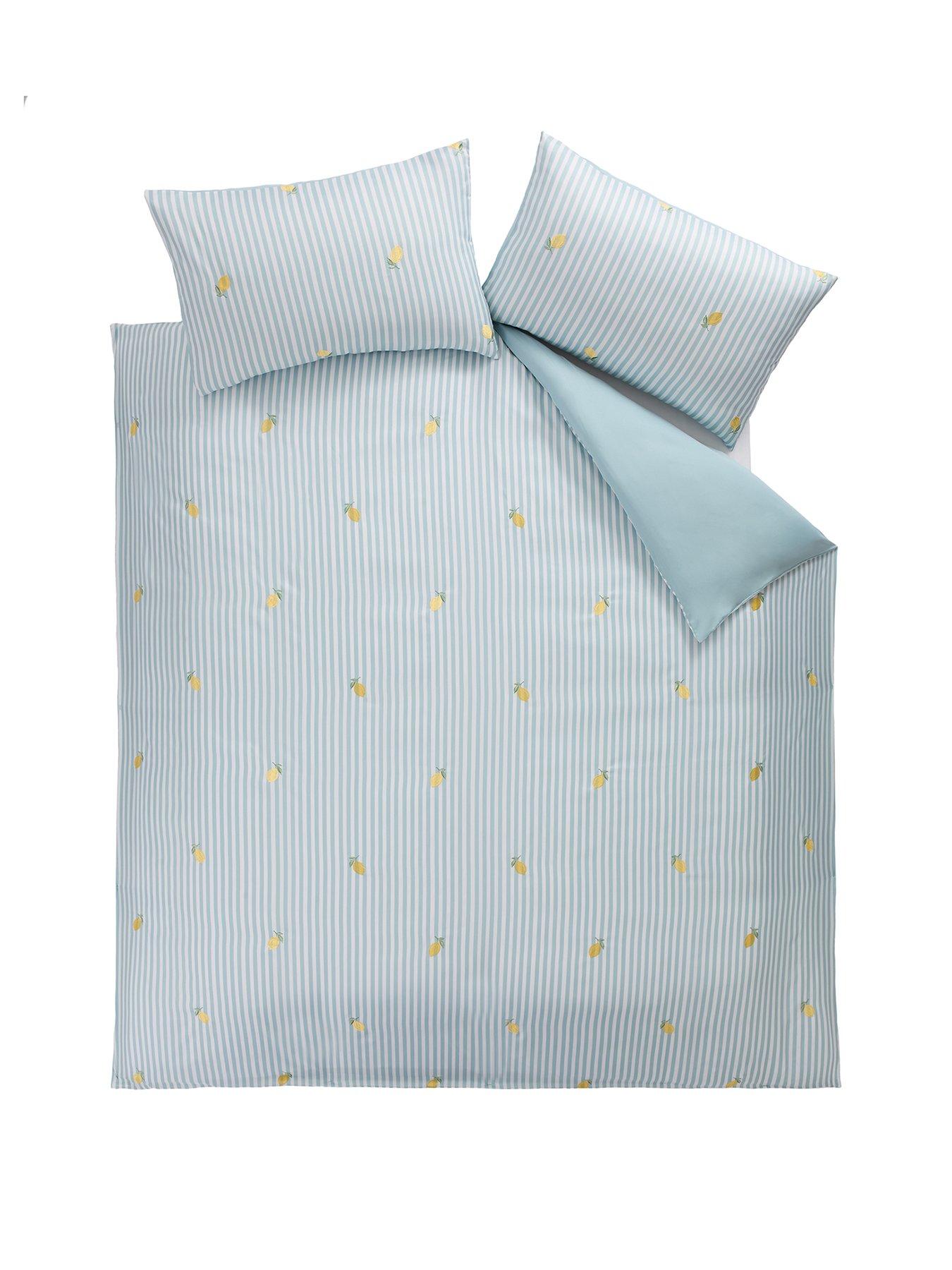 Image 2 of 5 of The Very Collection Amalfi Embroidered Lemon Duvet Set