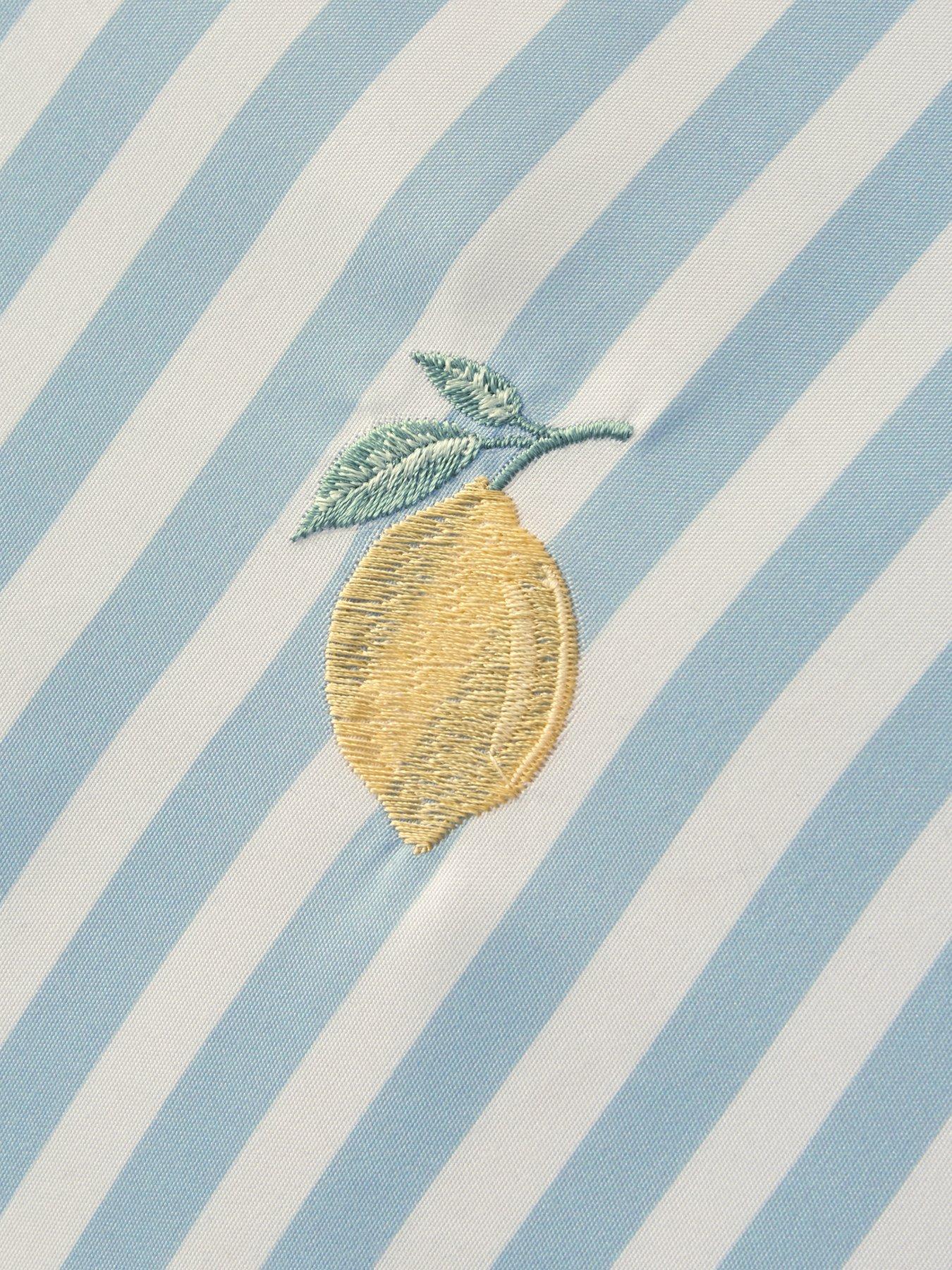 Image 3 of 5 of The Very Collection Amalfi Embroidered Lemon Duvet Set