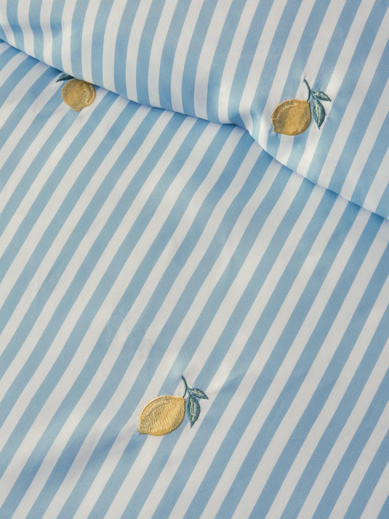 Image 4 of 5 of The Very Collection Amalfi Embroidered Lemon Duvet Set