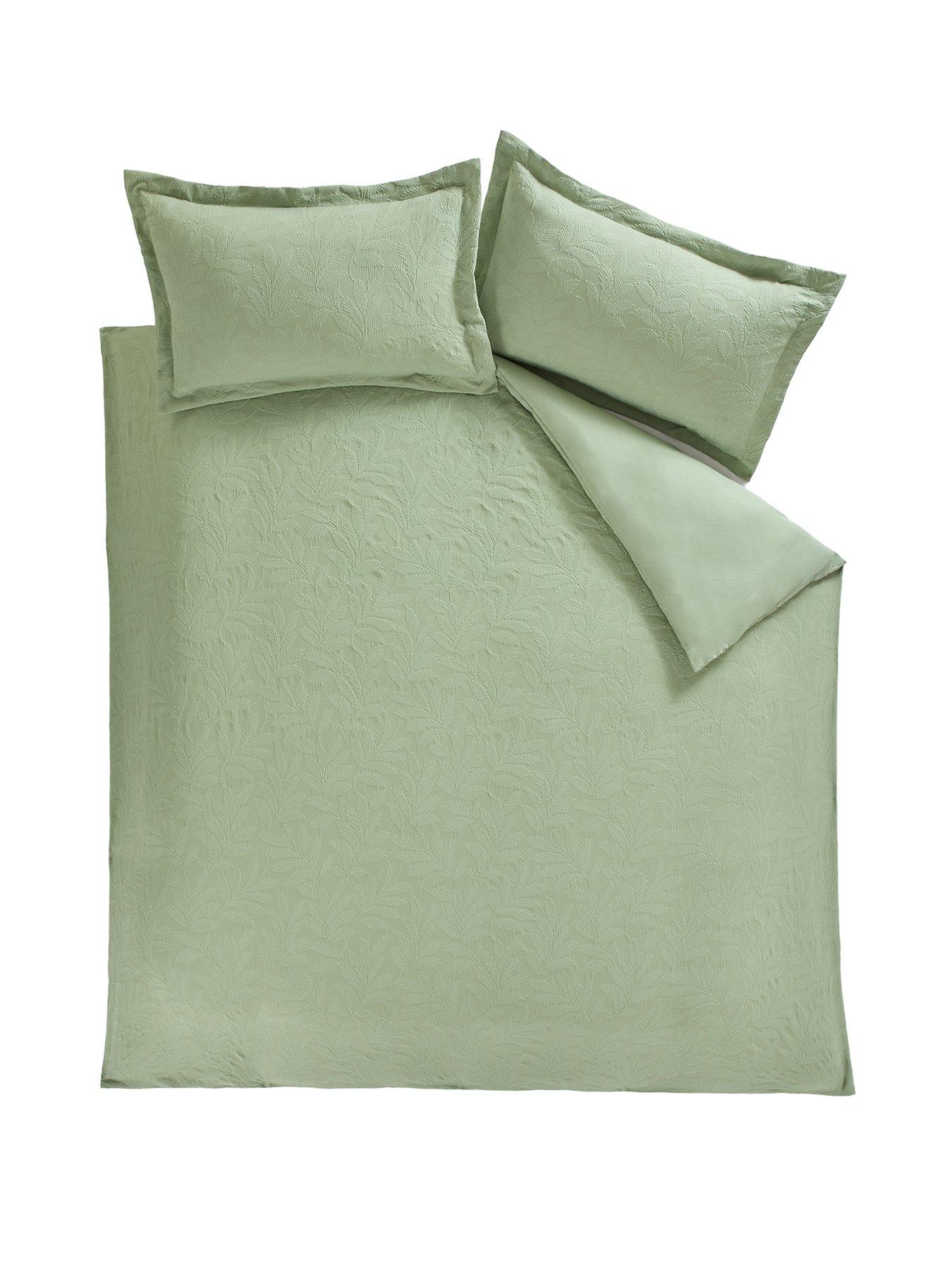 Image 2 of 5 of The Very Collection Eden Leaf Jacquard Duvet Set