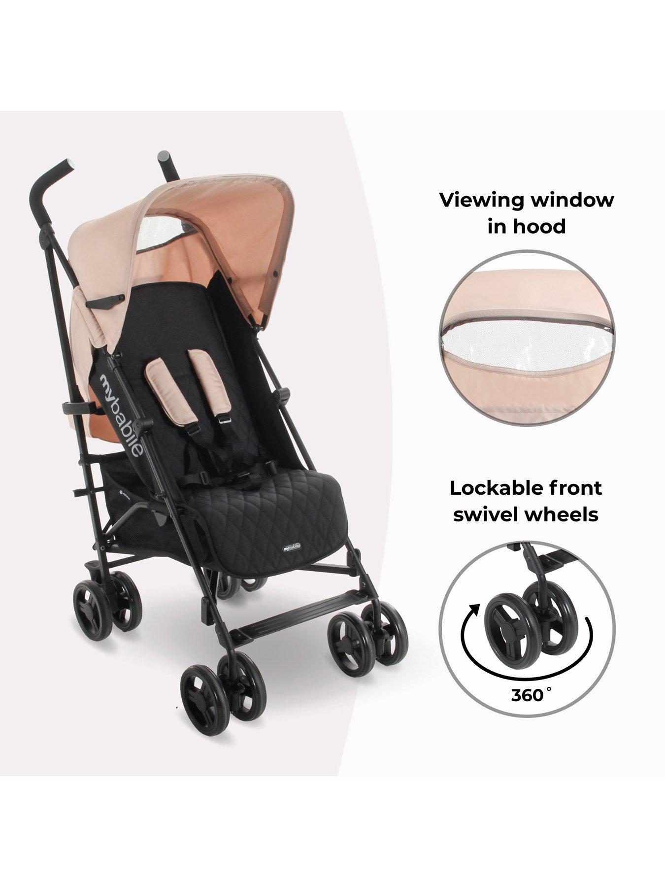 Image 3 of 7 of My Babiie My Babiie MB01 Lightweight Stroller - Blush Pink