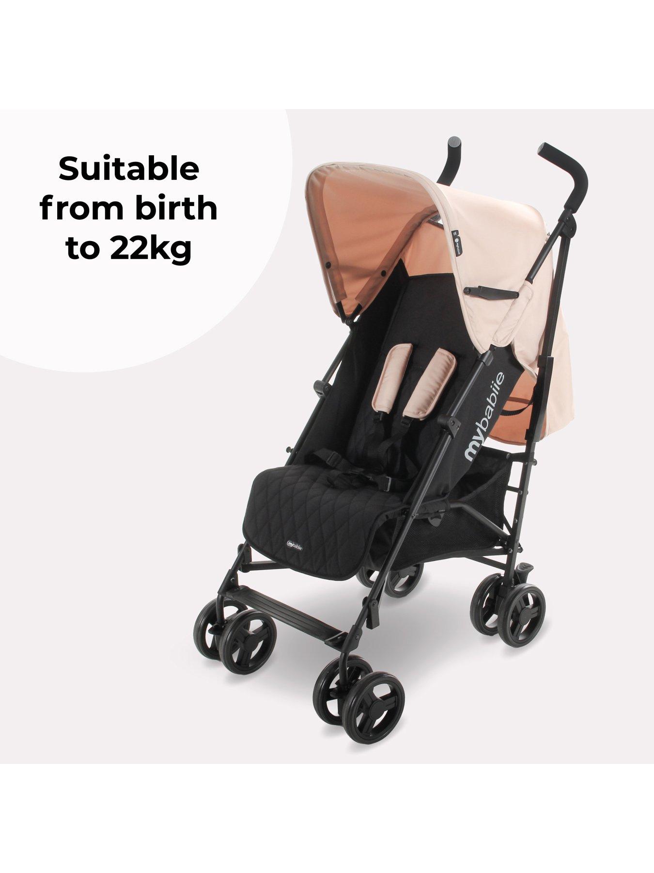 Image 6 of 7 of My Babiie My Babiie MB01 Lightweight Stroller - Blush Pink