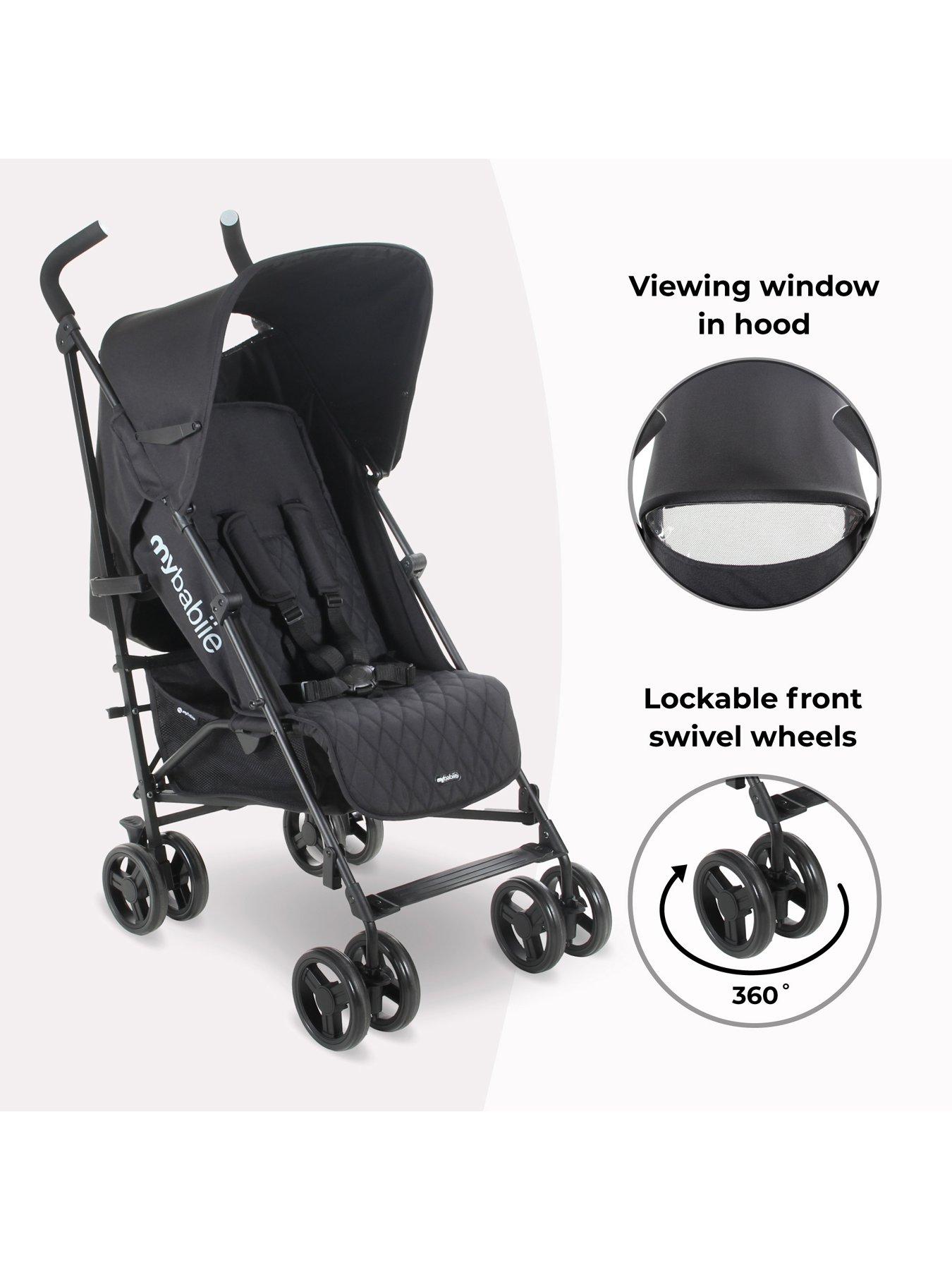 Image 2 of 7 of My Babiie My Babiie MB01 Lightweight Stroller - Black