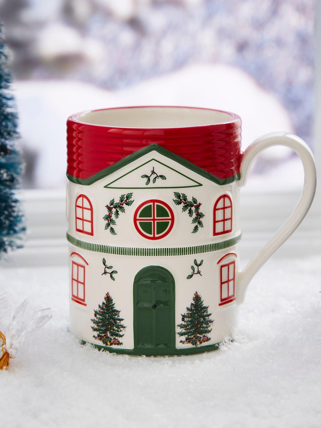 Spode Christmas Village Mug - Red