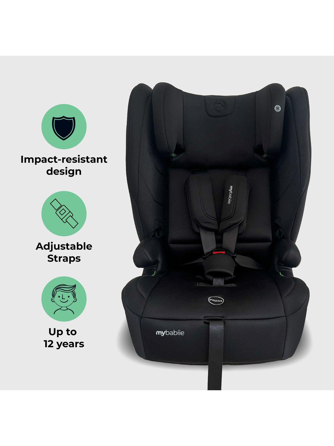 Image 2 of 8 of My Babiie My Babiie MBCS80 Toddler to Booster Foldable R129 Car Seat with ISOFIX - Black