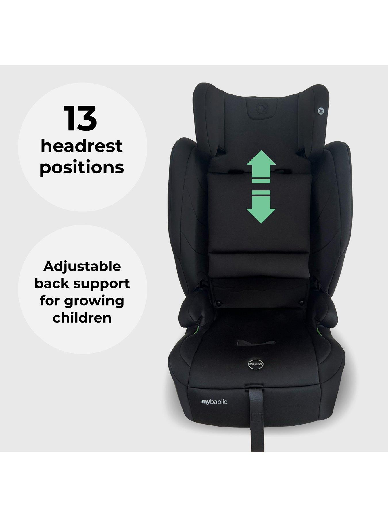 Image 4 of 8 of My Babiie My Babiie MBCS80 Toddler to Booster Foldable R129 Car Seat with ISOFIX - Black
