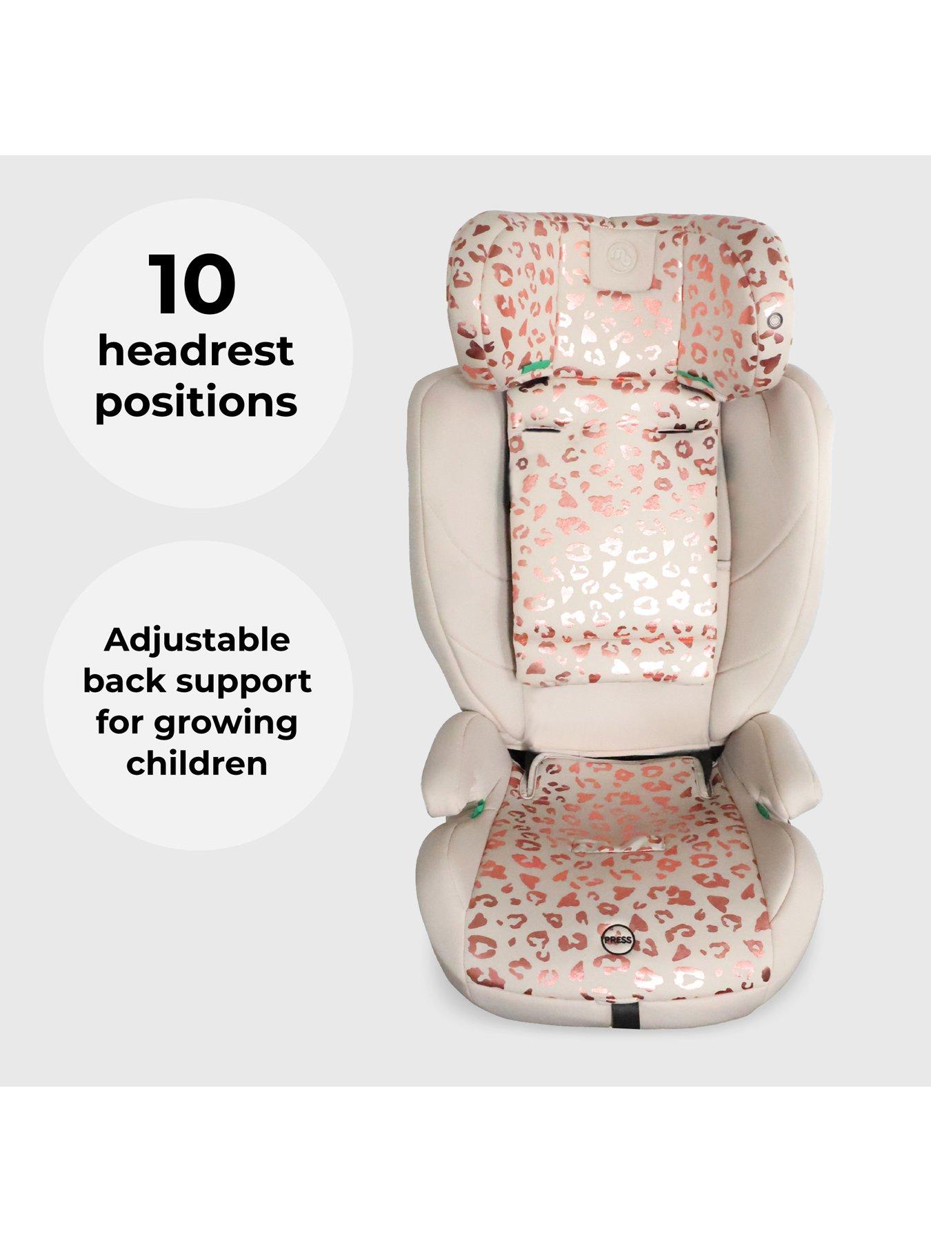 Image 4 of 7 of My Babiie My Babiie MBCS75 Toddler to Booster R129 Car Seat with ISOFIX - Pink Leopard
