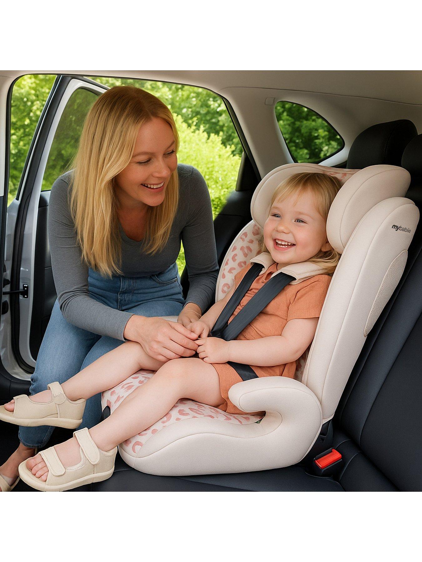 Image 7 of 7 of My Babiie My Babiie MBCS75 Toddler to Booster R129 Car Seat with ISOFIX - Pink Leopard