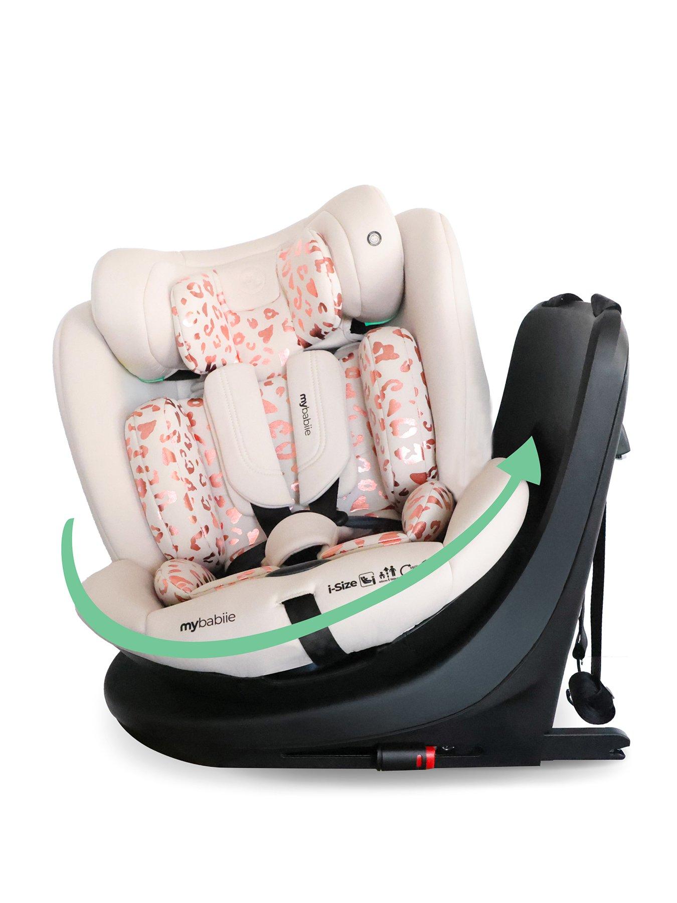 My Babiie My Babiie MBCS300 Easy Spin R129 Car Seat with Top Tether - Pink Leopard