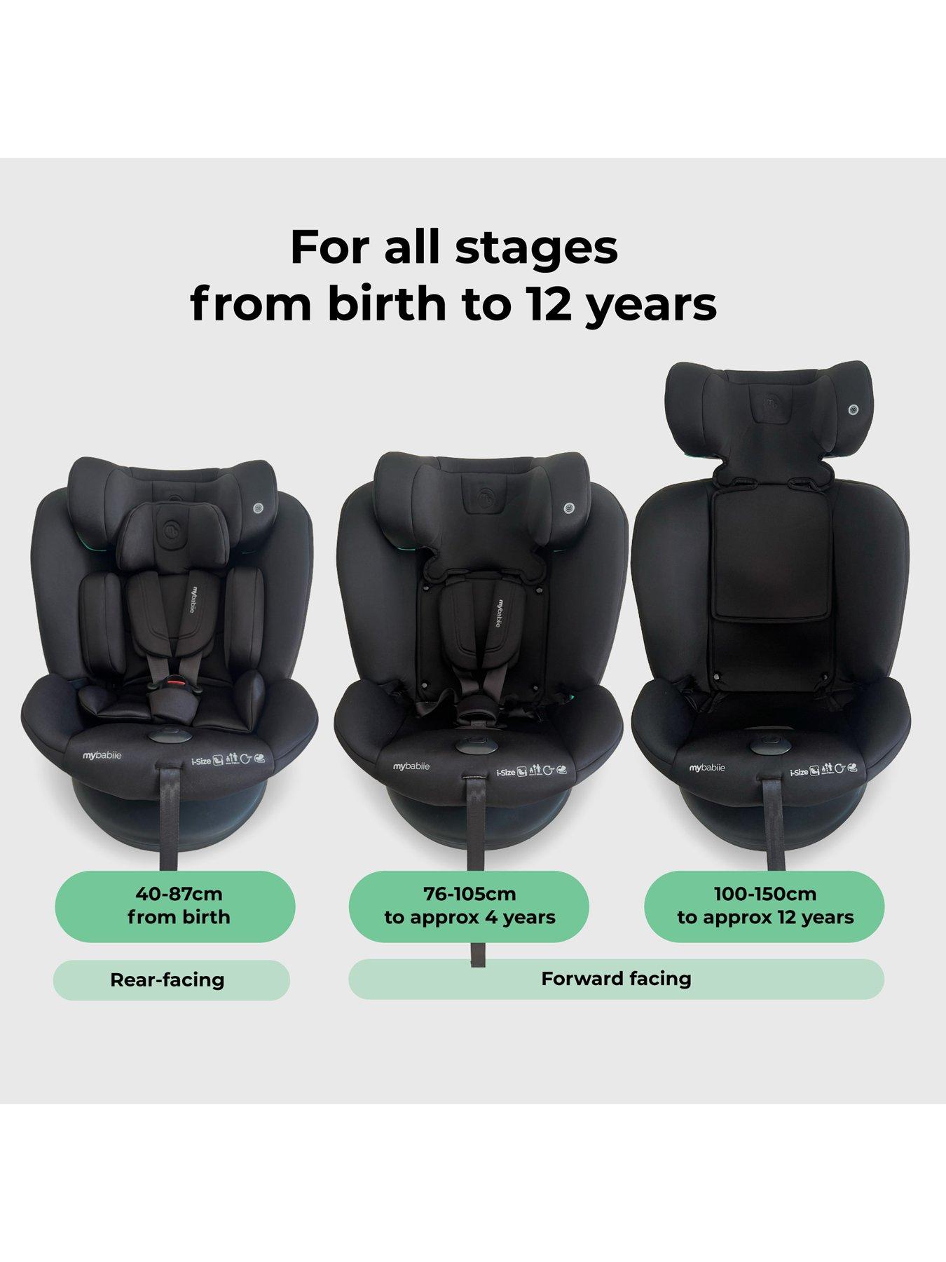 Image 2 of 8 of My Babiie My Babiie MBCS300 Easy Spin R129 Car Seat with Top Tether - Black