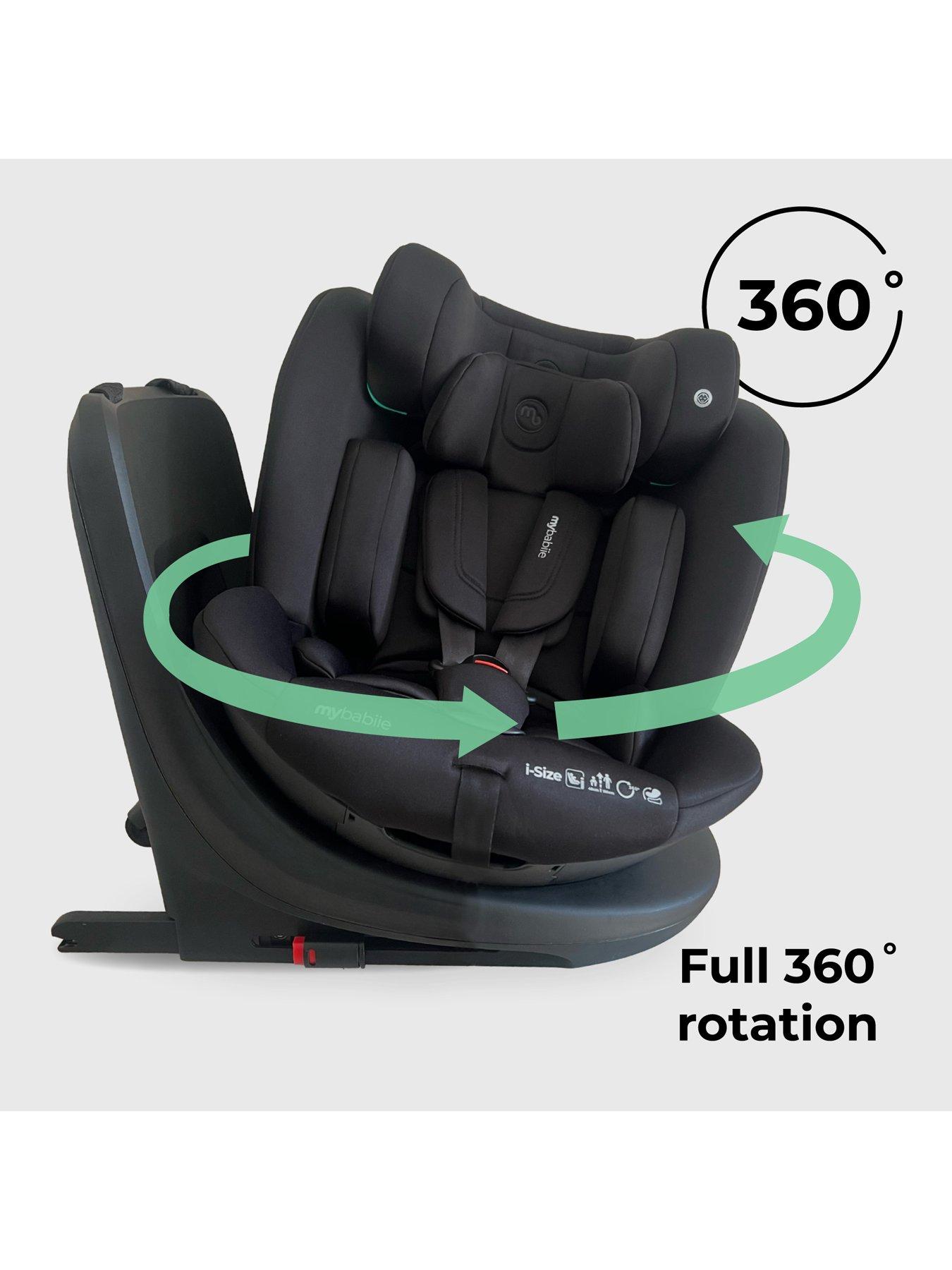 Image 3 of 8 of My Babiie My Babiie MBCS300 Easy Spin R129 Car Seat with Top Tether - Black