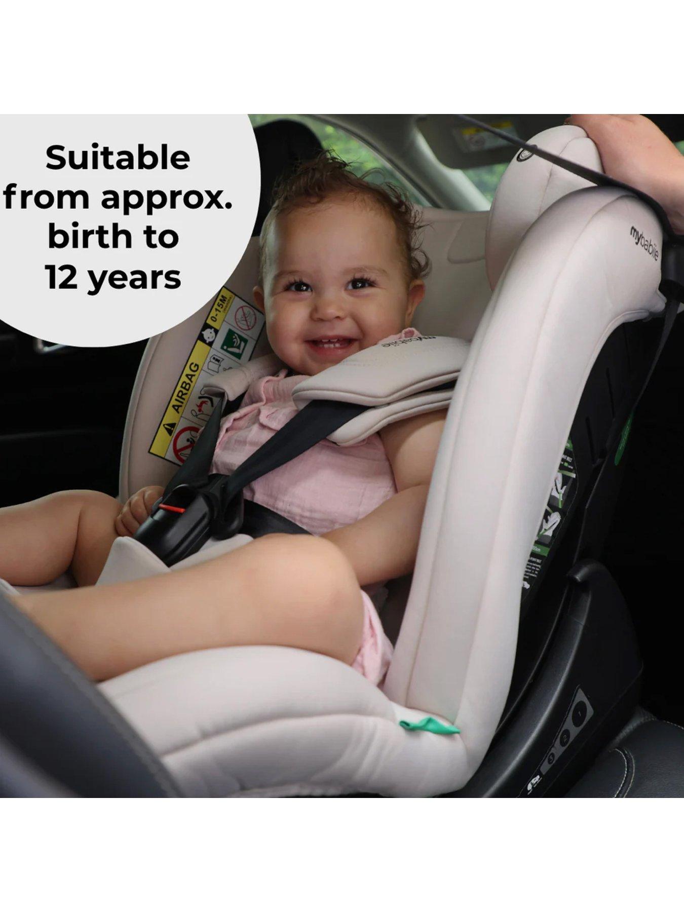 Image 6 of 8 of My Babiie My Babiie MBCS200 Spin R129 Car Seat with Top Tether - Pink Leopard