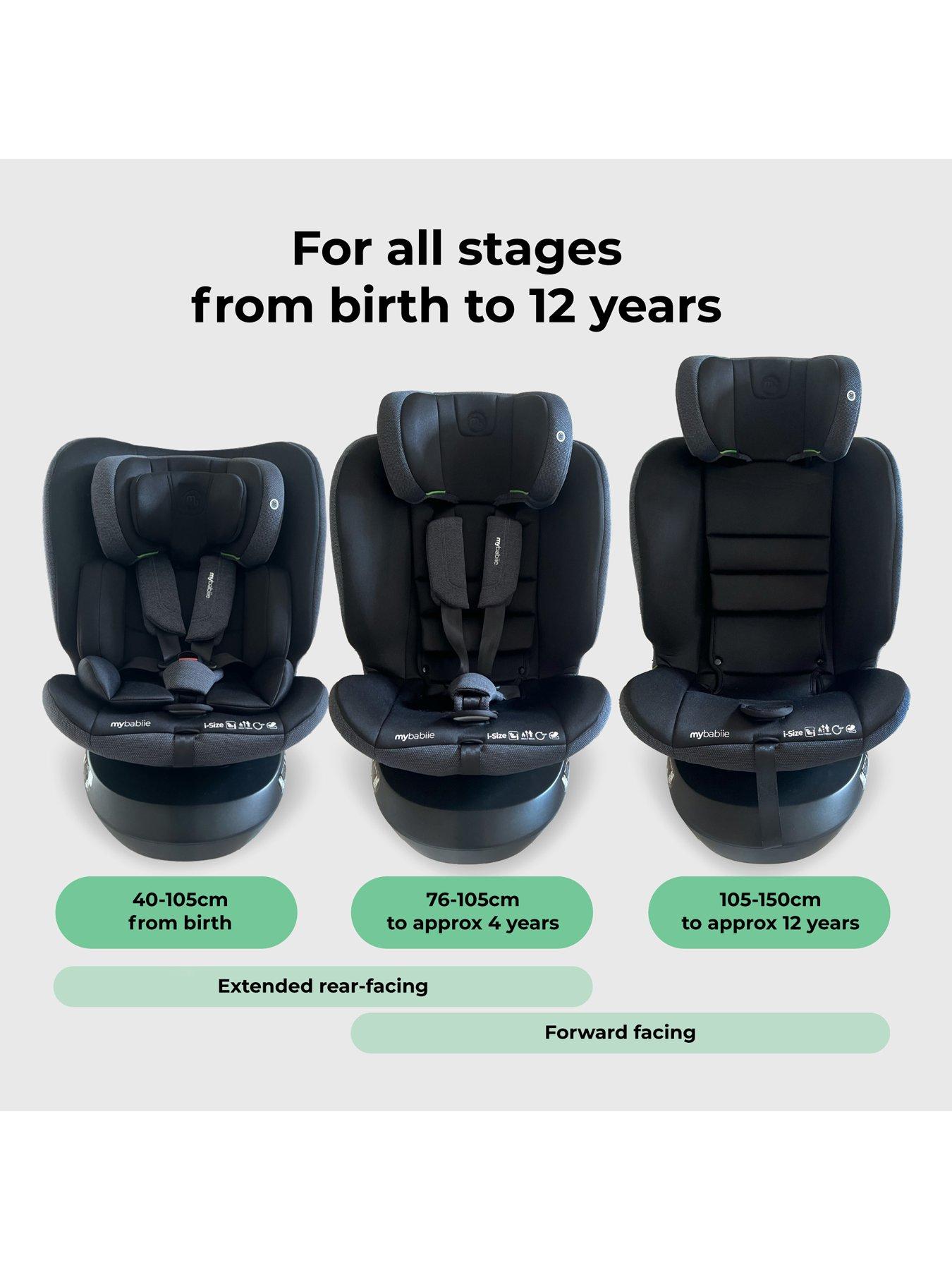Image 2 of 7 of My Babiie My Babiie MBCS200 Spin R129 Car Seat with Top Tether - Black