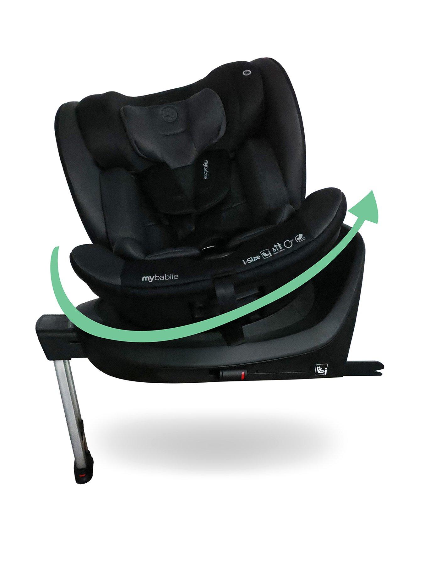 My Babiie My Babiie MBCS400 Spin R129 Car Seat with Support Leg - Black