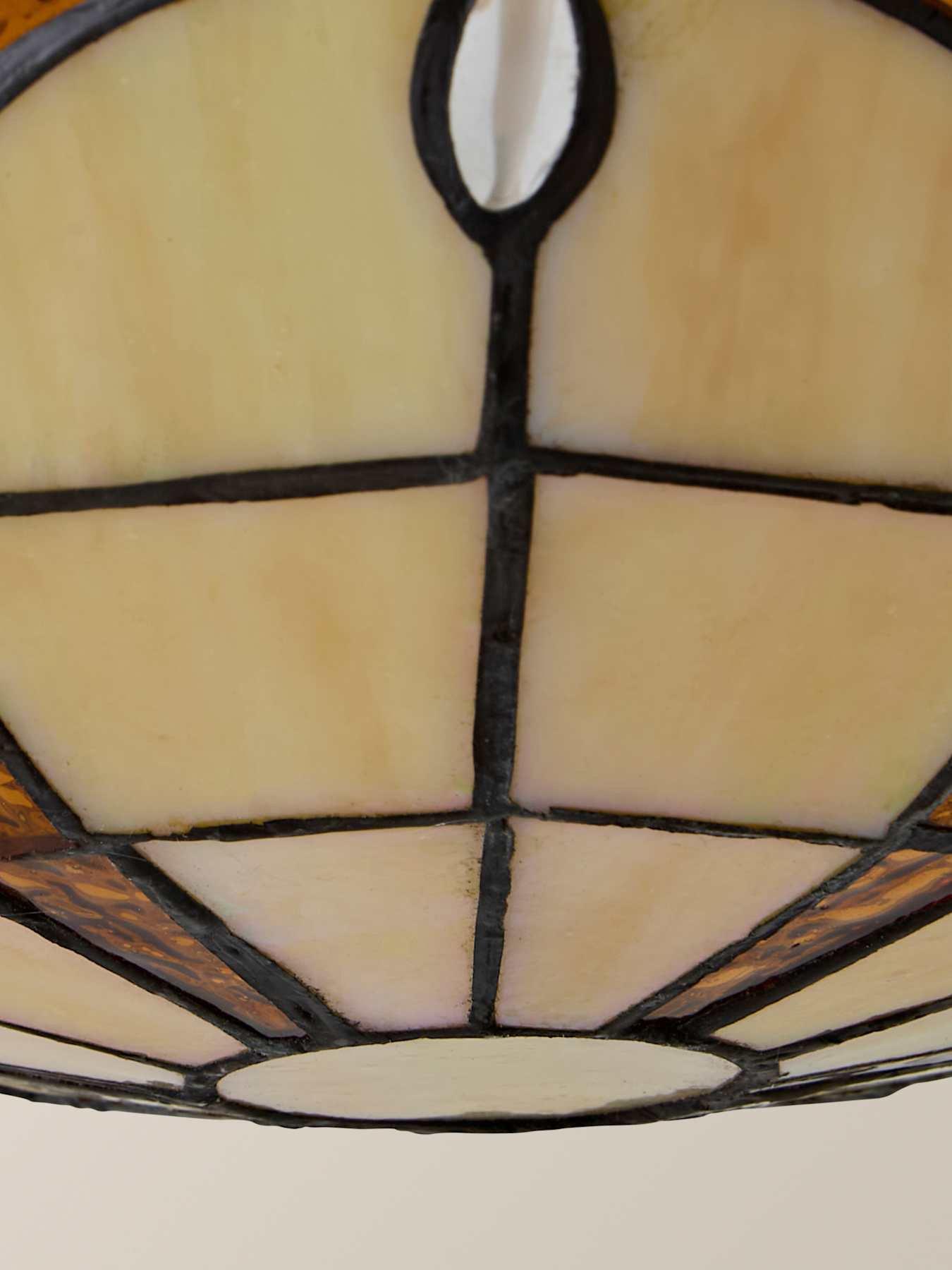 Image 4 of 7 of ValueLights Tiffany Jewel Uplighter Amber