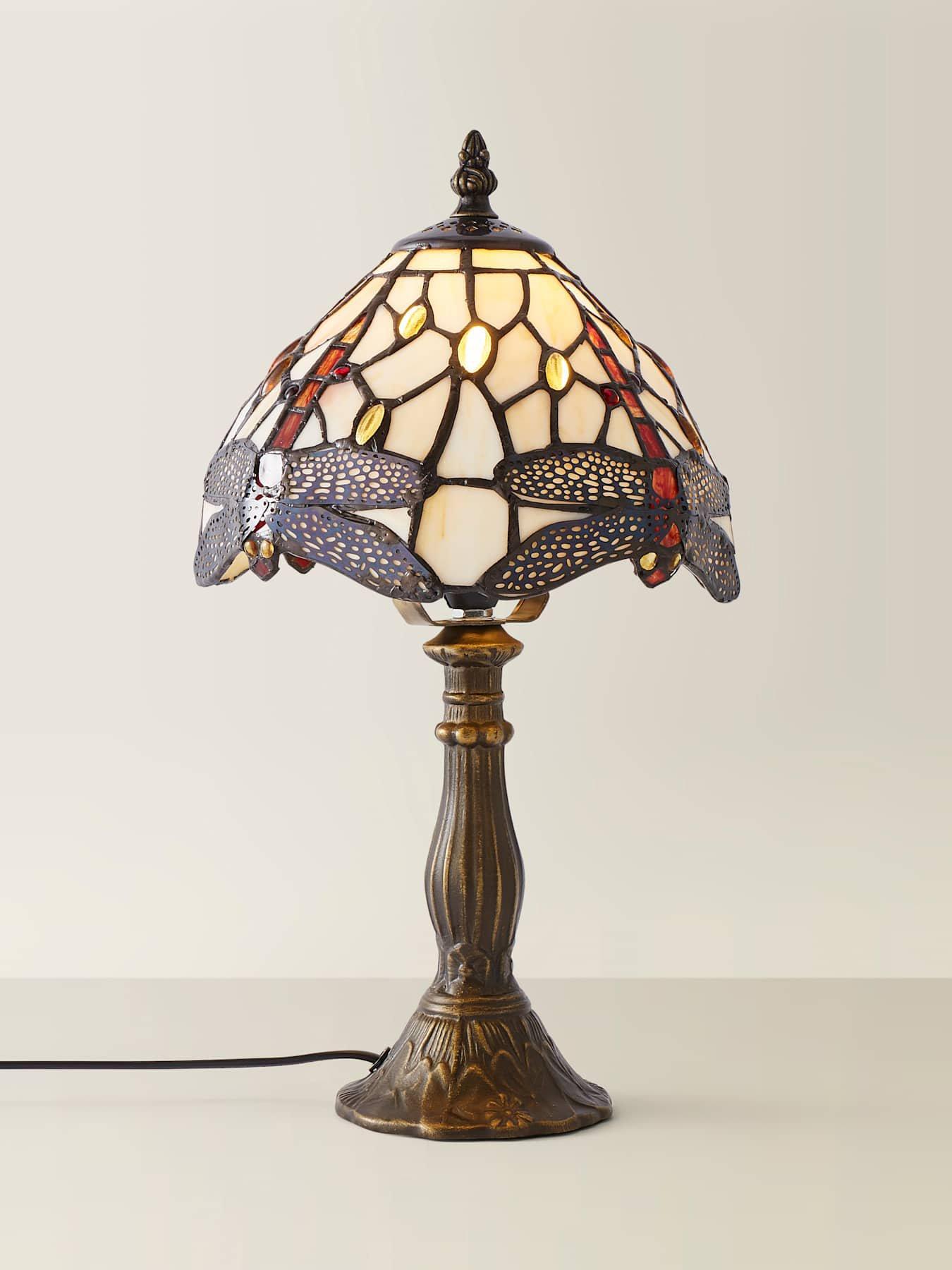 Image 5 of 6 of ValueLights Tiffany Dragonfly Table Lamp