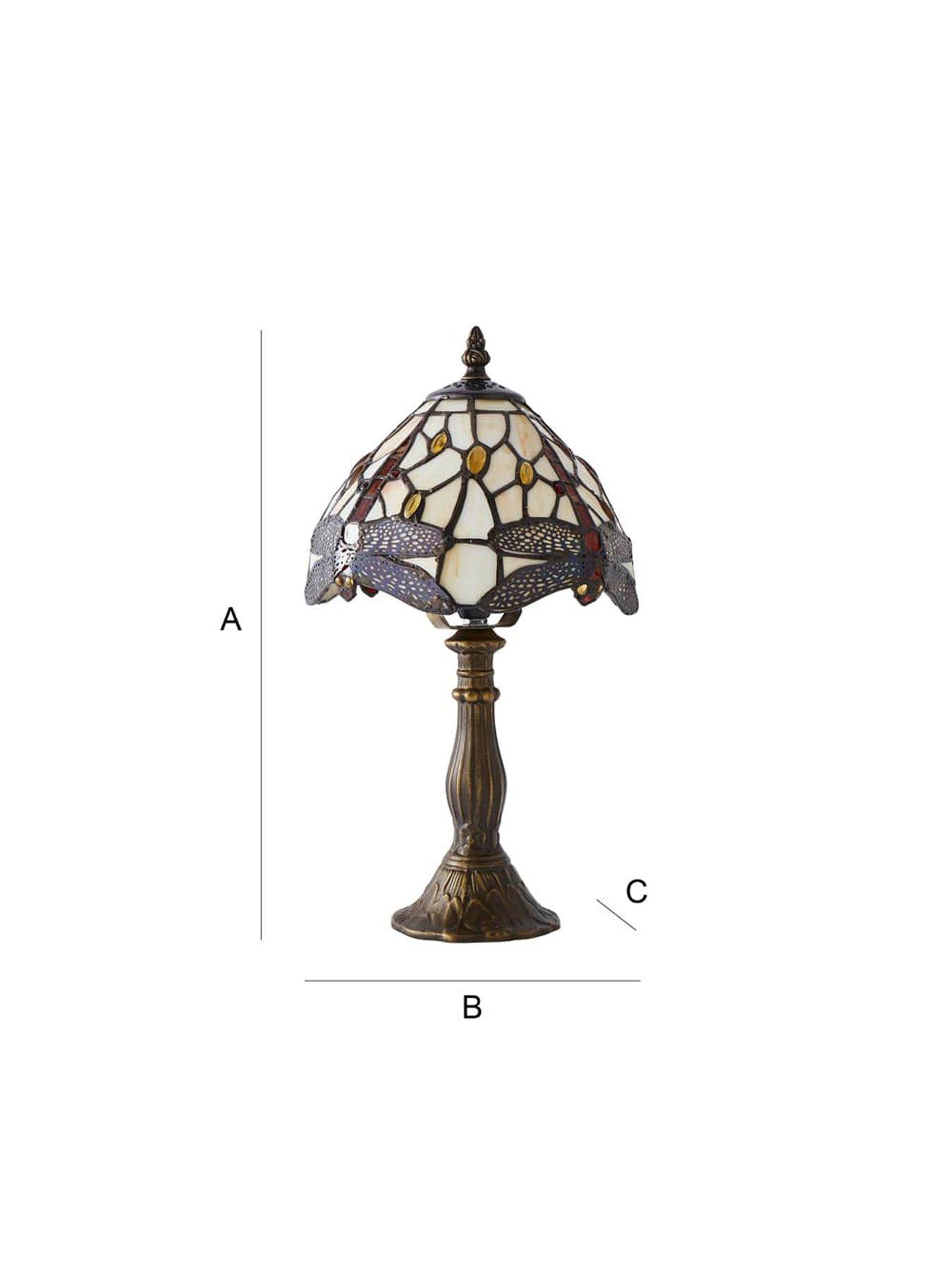 Image 6 of 6 of ValueLights Tiffany Dragonfly Table Lamp