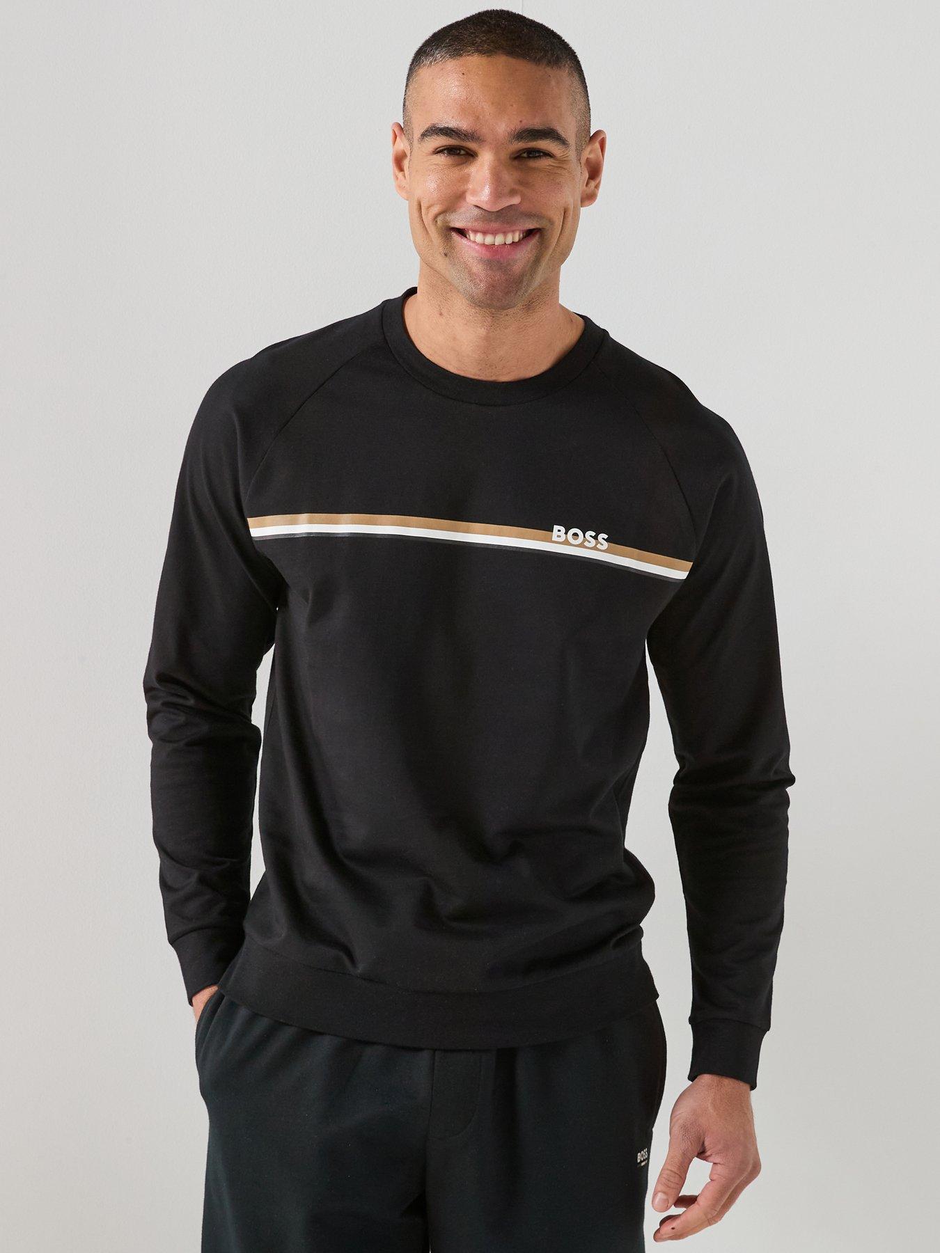 boss-bodywear-authentic-loungewear-crew-sweatshirt-blackfront
