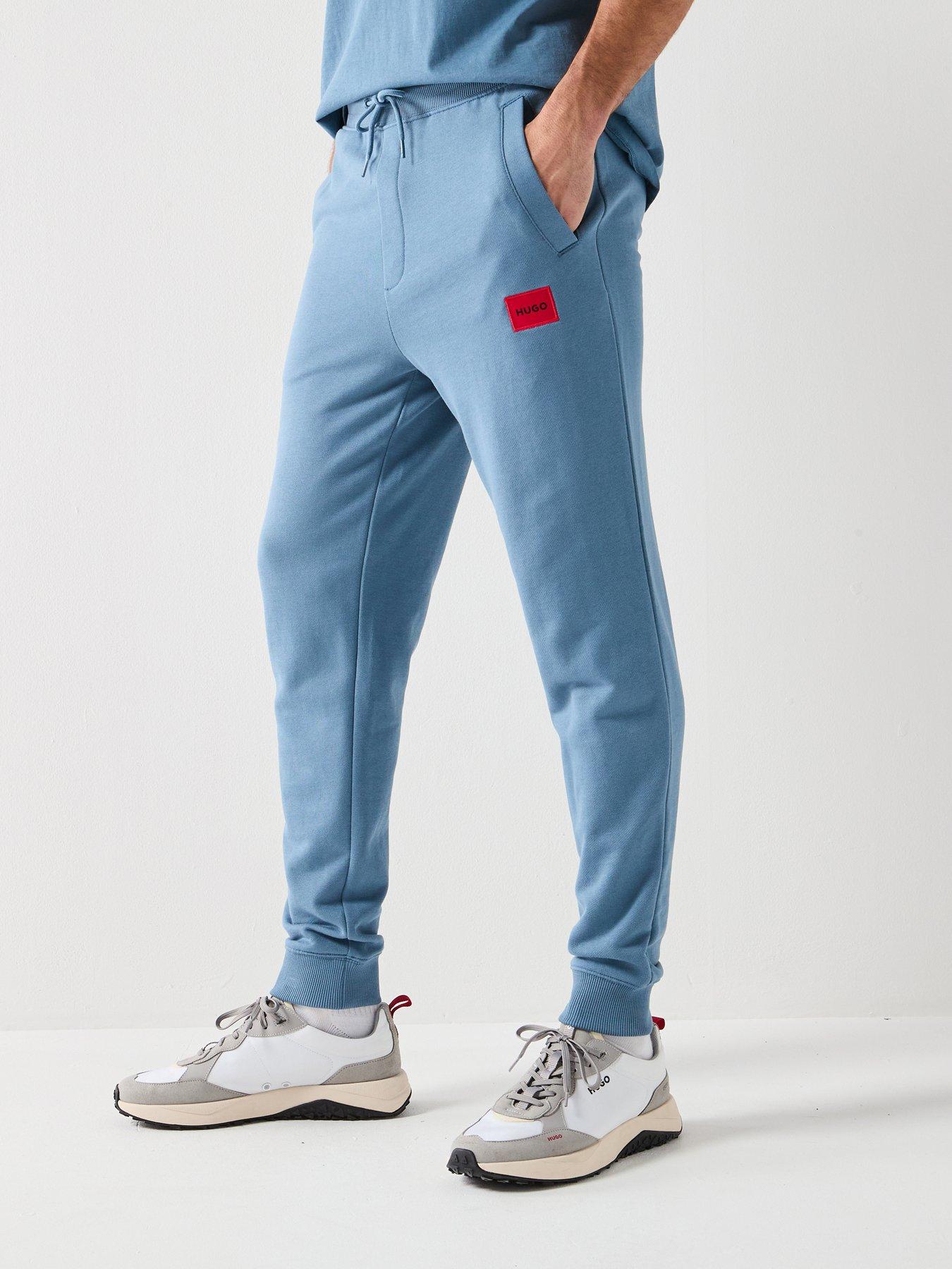 hugo-doak212-red-patch-logo-cuff-joggers-blue
