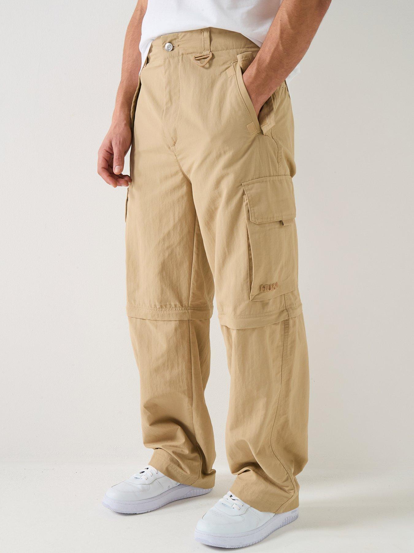 HUGO Fargo261 Zip Off Cargo Pants - Beige