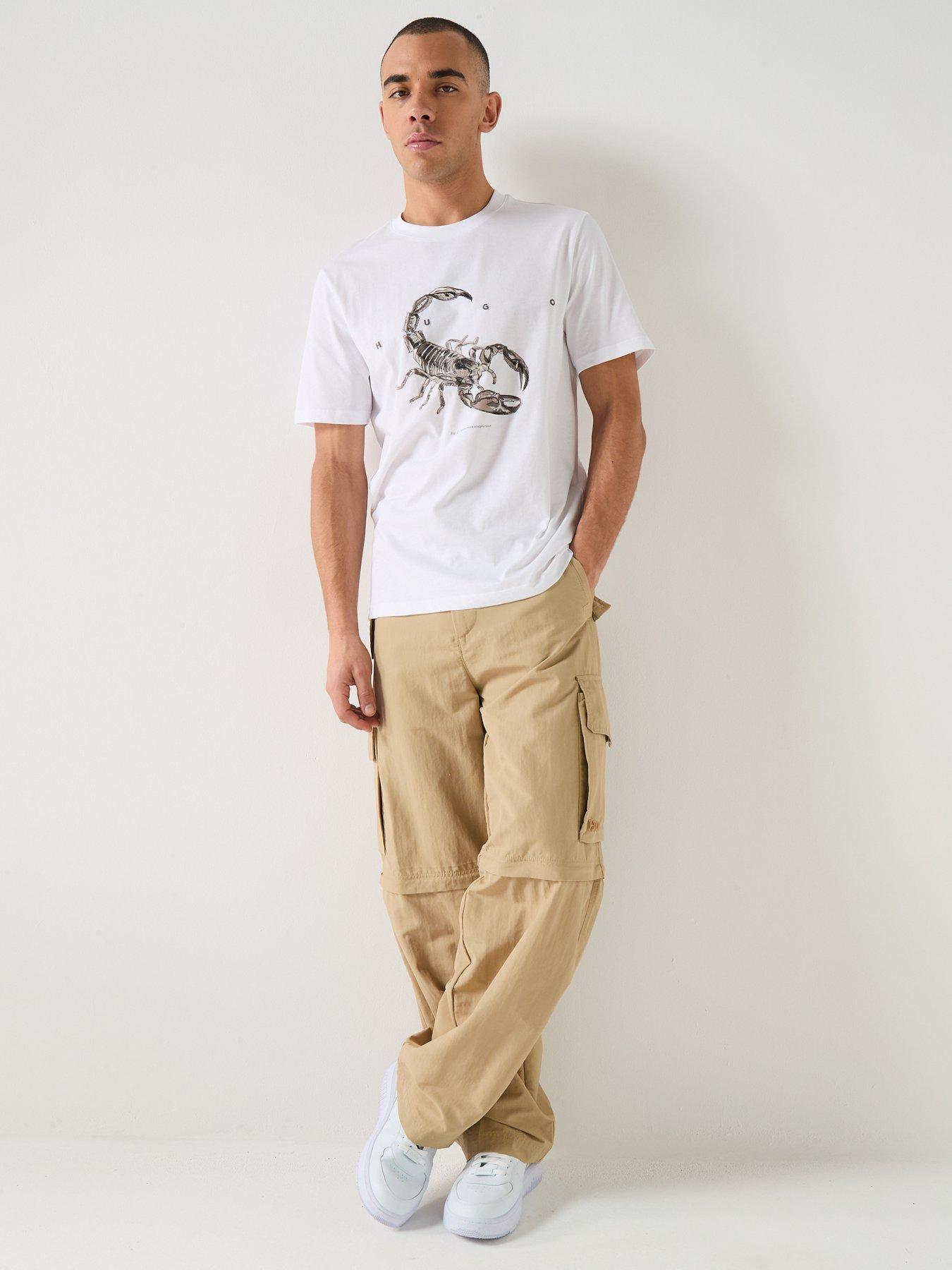 Image 3 of 5 of HUGO Fargo261 Zip Off Cargo Pants - Beige
