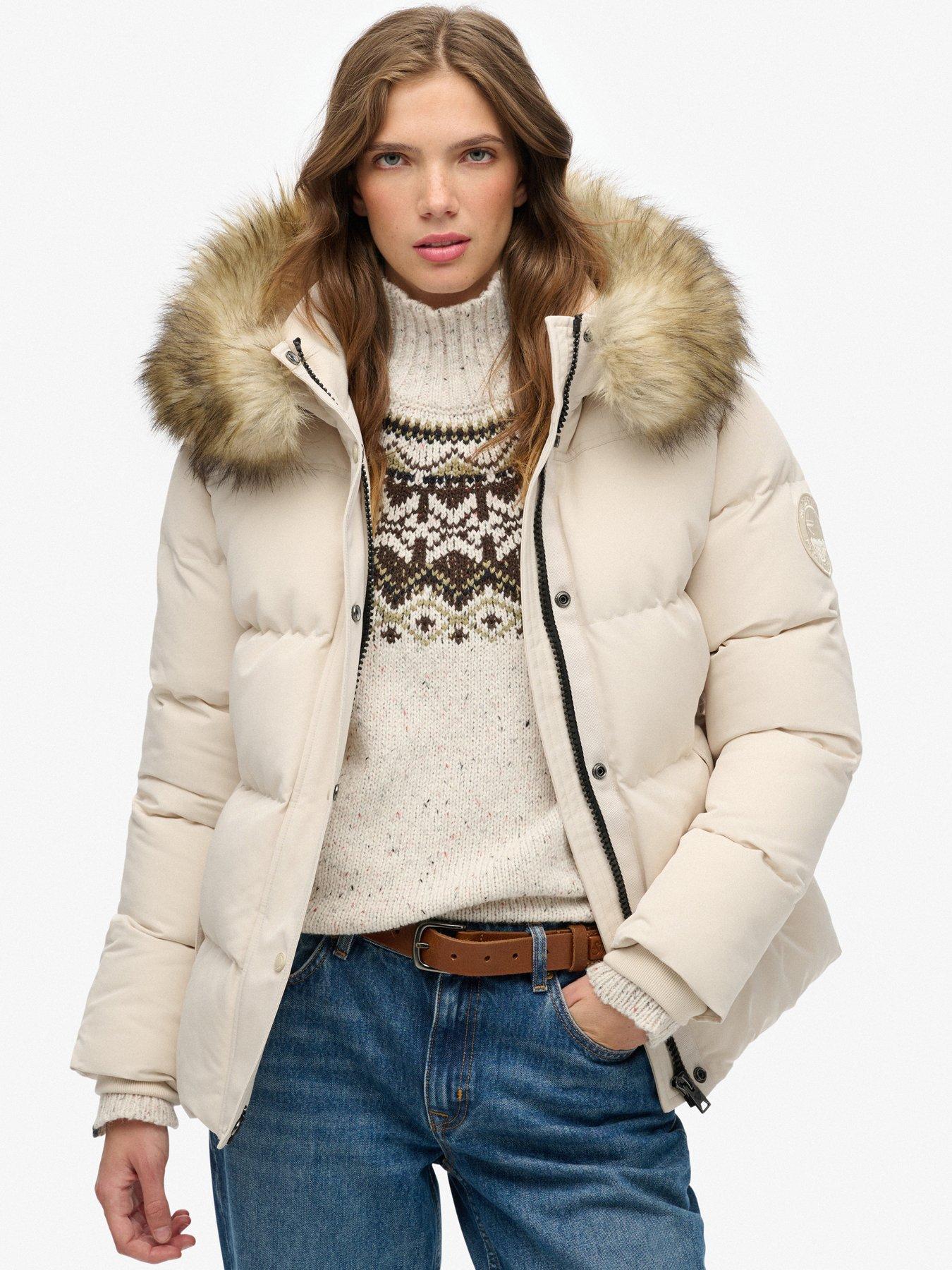 Superdry Everest 5 Baffle Puffer Jacket - Pink