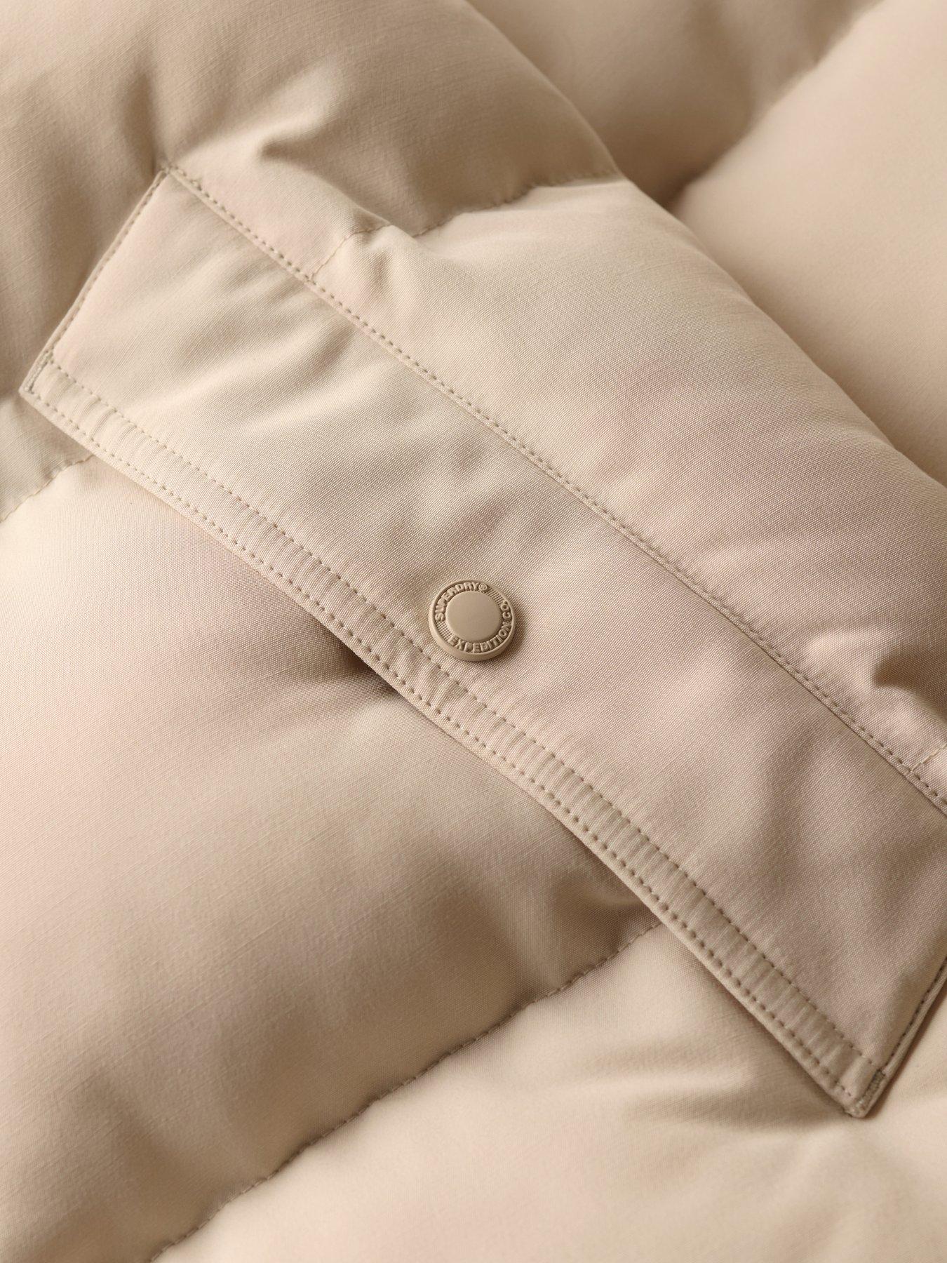 Image 6 of 6 of Superdry Everest 5 Baffle Puffer Jacket - Cream