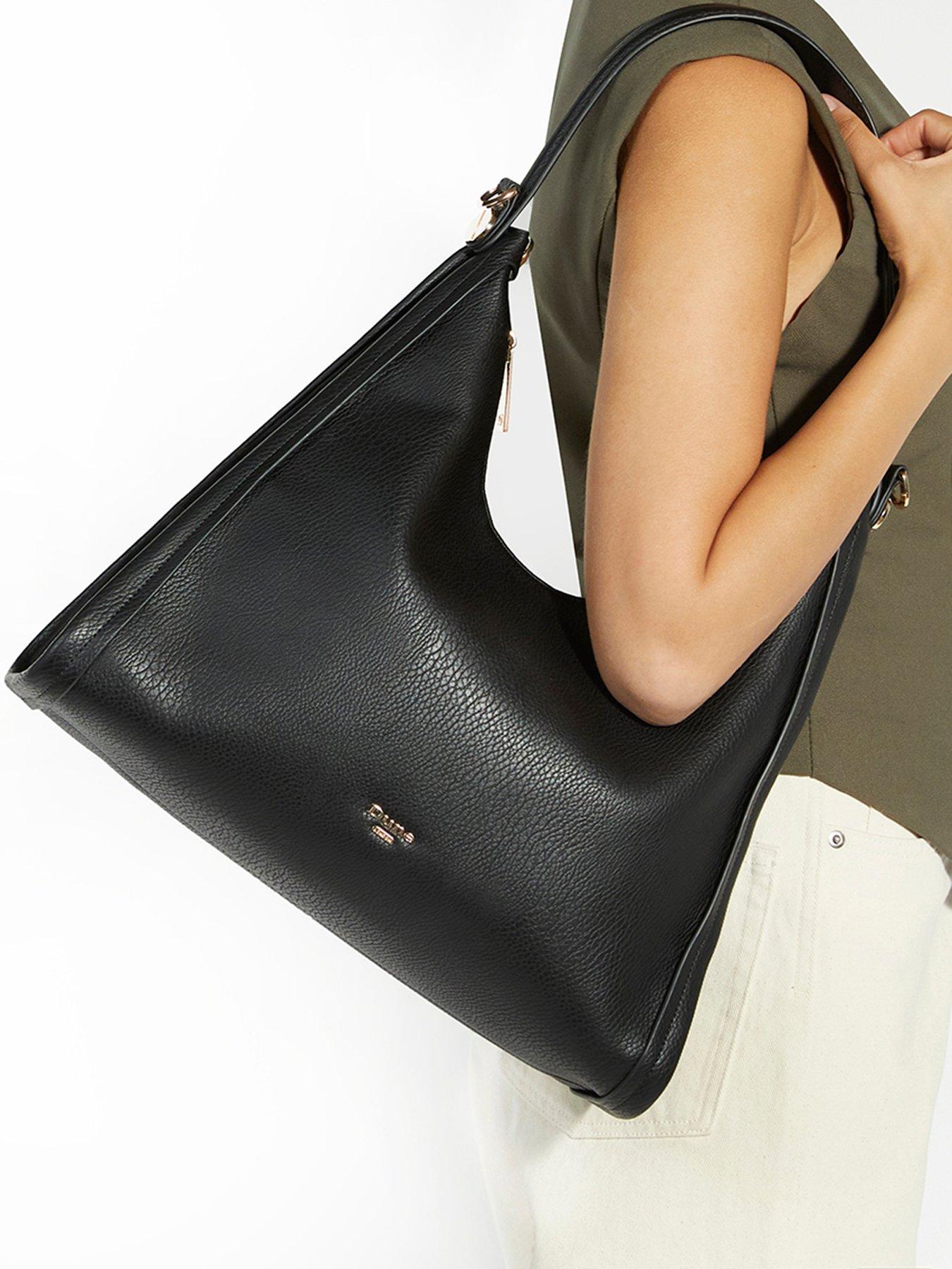 Dune London Declared Slouch Shoulder Bag - Black