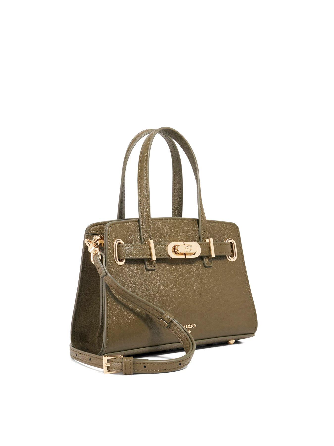 dune-london-dinkydefine-leather-tote-bag-dark-greenoutfit