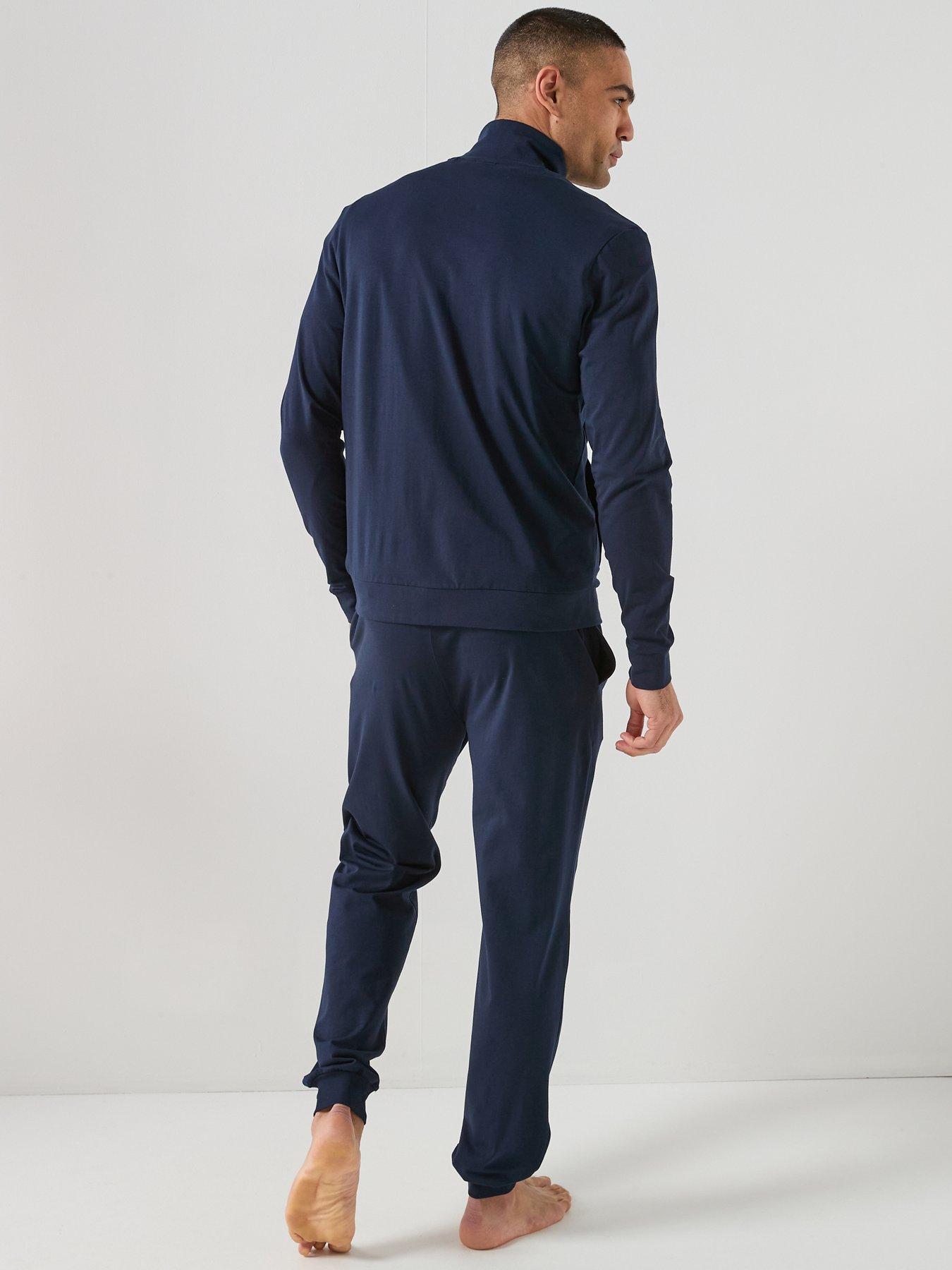 Image 2 of 6 of BOSS Bodywear 365 Long Lounge Pyjama Set - Dark Blue