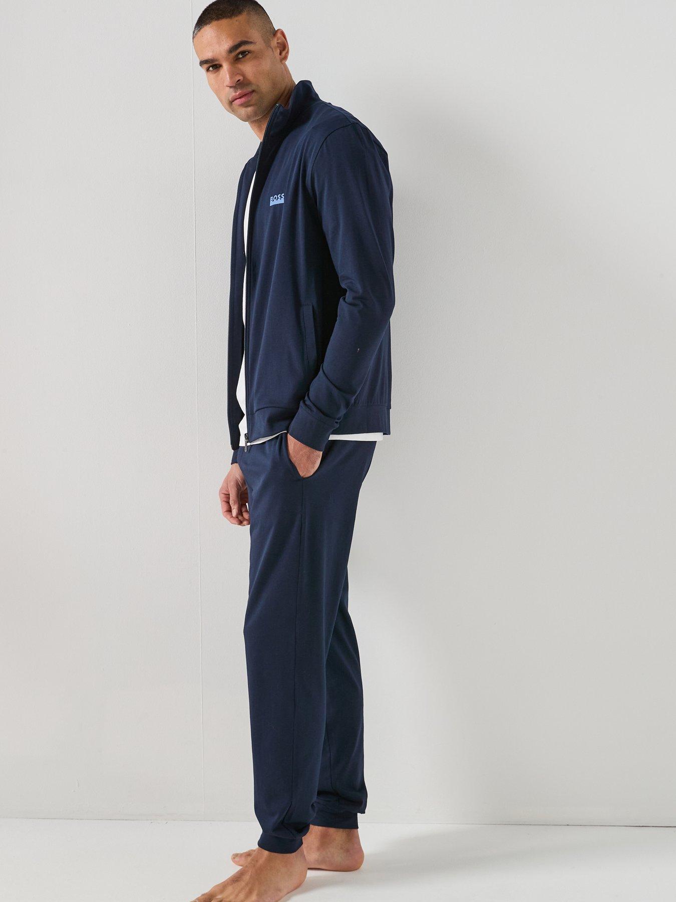 Image 3 of 6 of BOSS Bodywear 365 Long Lounge Pyjama Set - Dark Blue