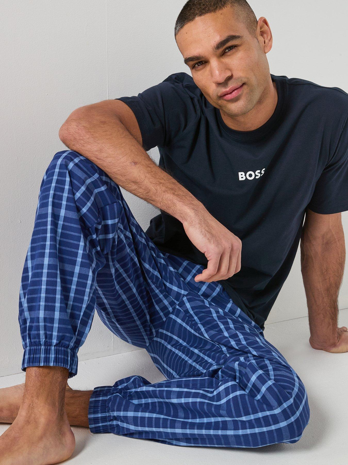 Image 4 of 6 of BOSS Boss Easy Long Set Pyjama Gift Set - Blue