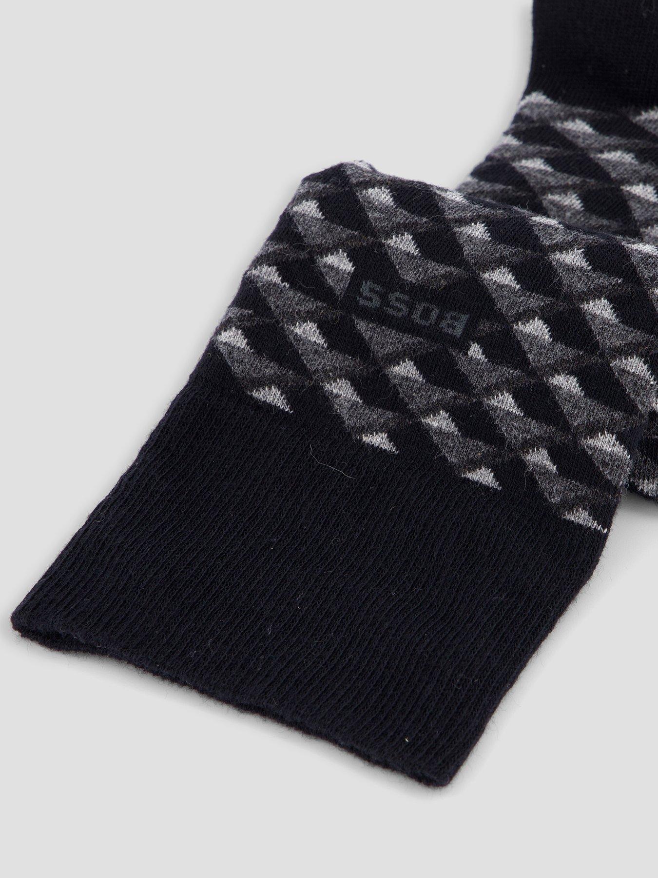 boss-bodywear-2-pack-mini-pattern-cotton-crew-socks-blackstillFront
