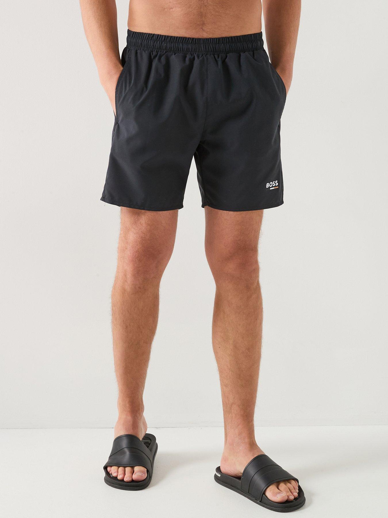 Image 1 of 6 of BOSS Swordfish Swim Shorts - Black