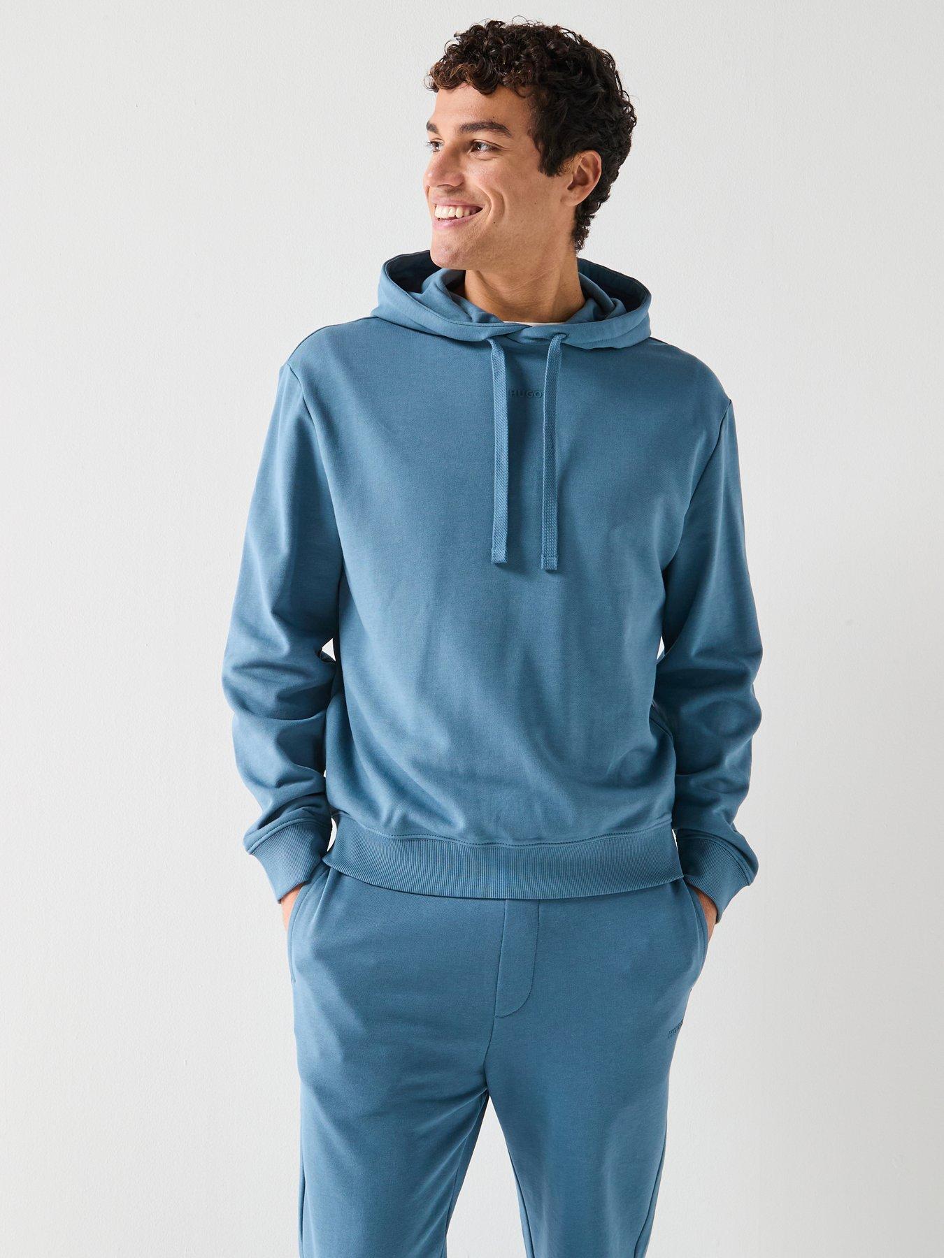 HUGO Dapodayote Jersey Tracksuit Hoodie - Blue