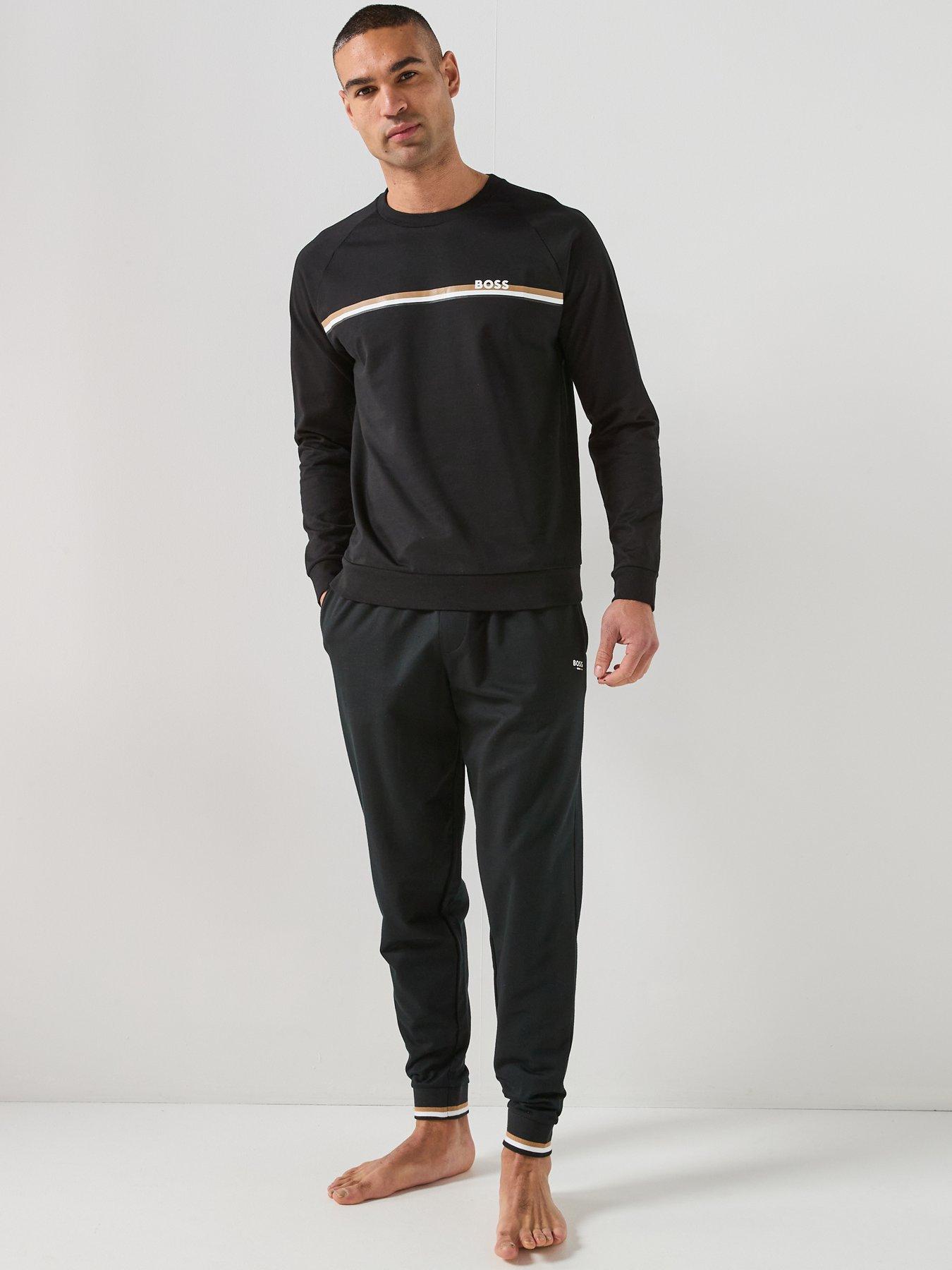 Image 3 of 5 of BOSS Iconic Loungewear Bottoms - Black