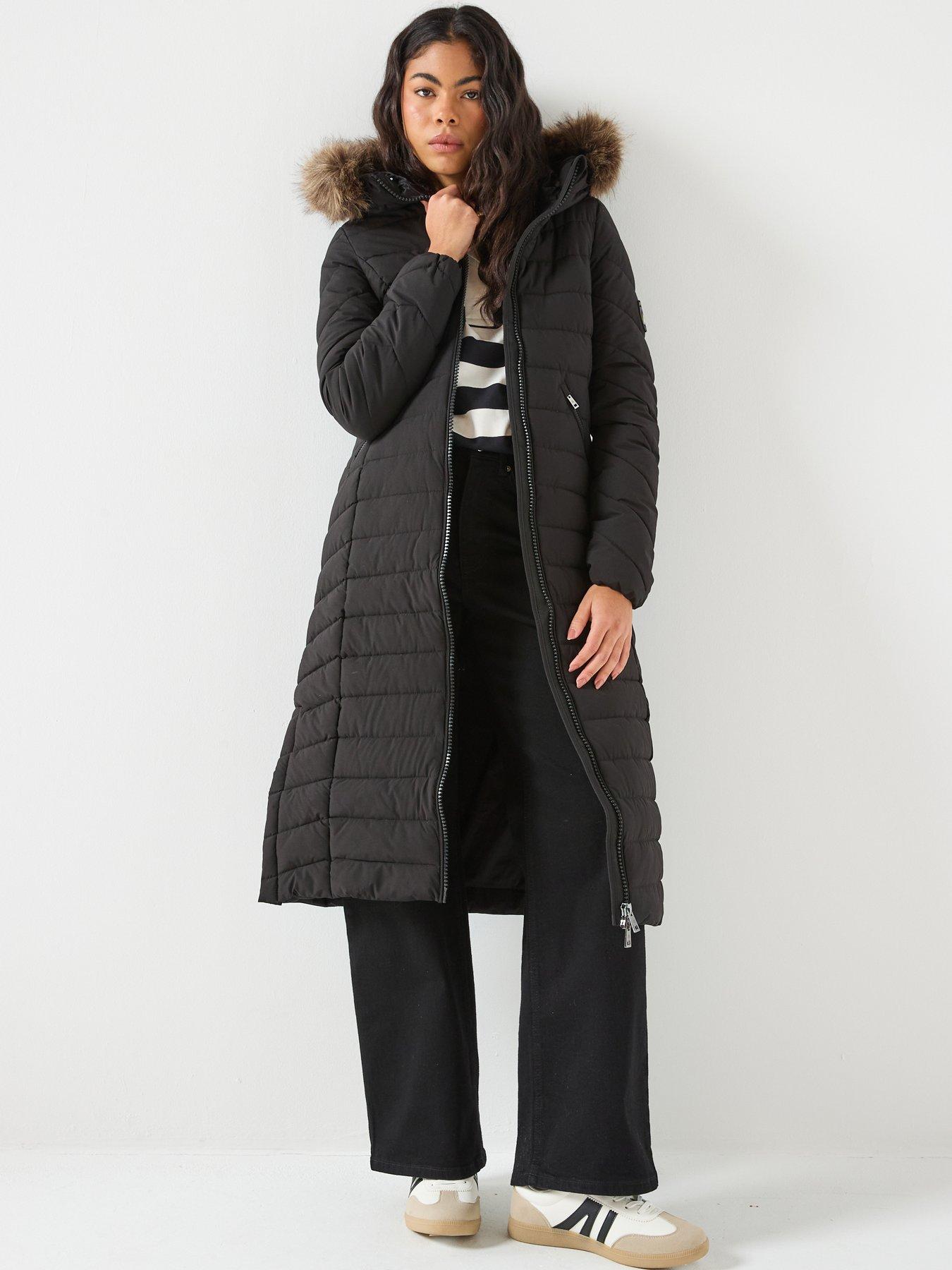superdry-fuji-faux-fur-hooded-longline-padded-coat-blackfront
