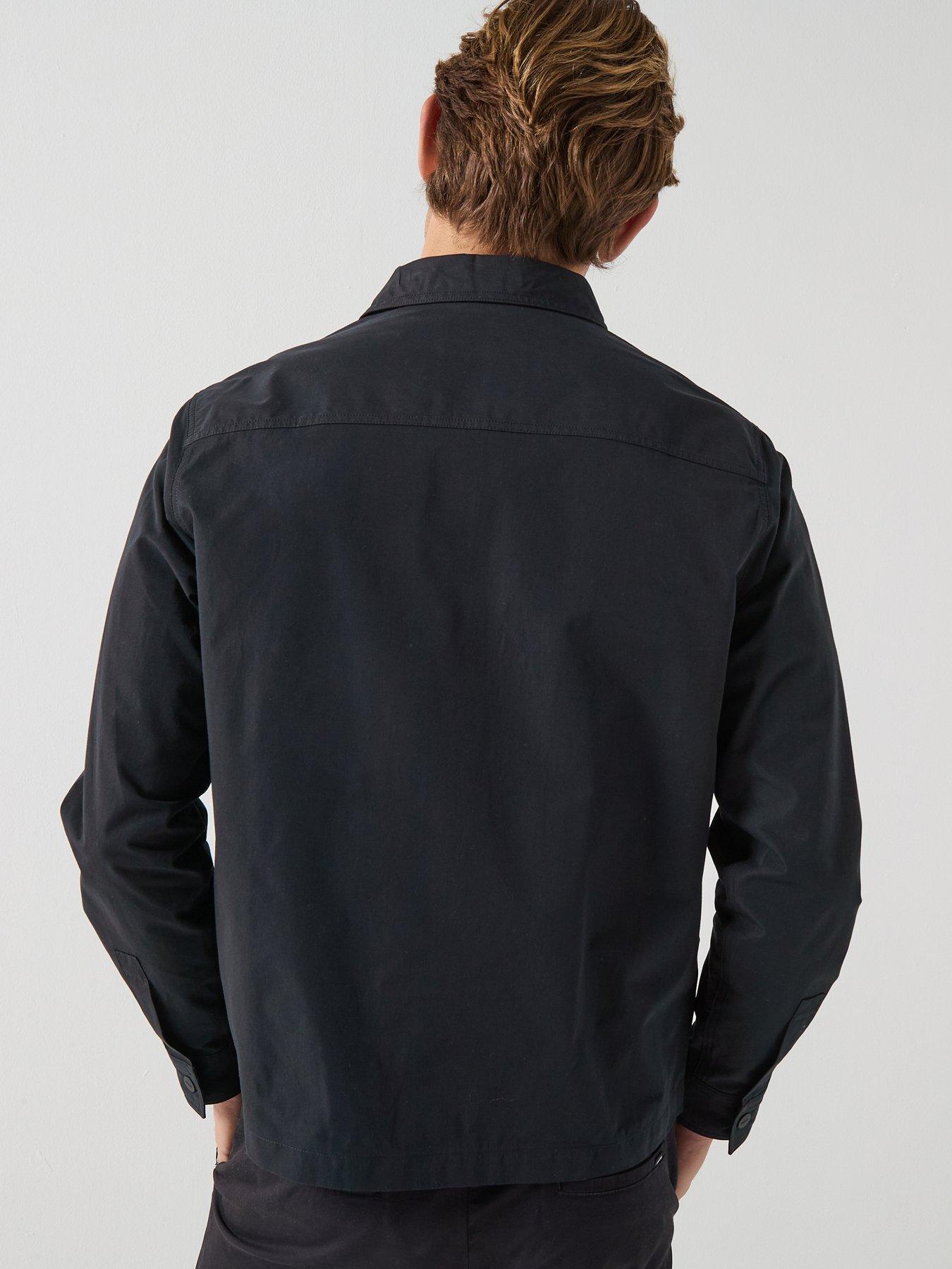 Image 2 of 5 of HUGO Evalom Zip Through Overshirt - Black