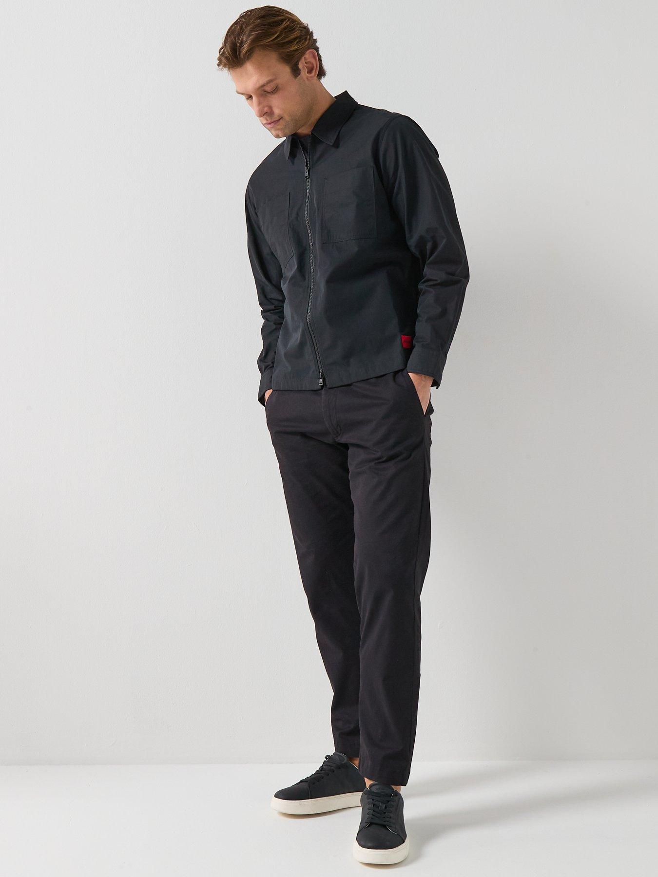 Image 3 of 5 of HUGO Evalom Zip Through Overshirt - Black