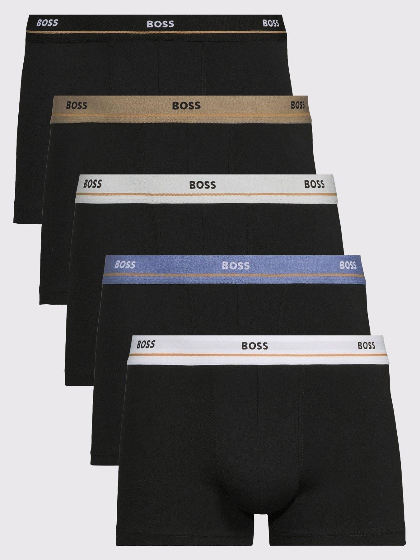Image 1 of 3 of BOSS Boss 5 Pack Essential Waistband Trunks - Assorted