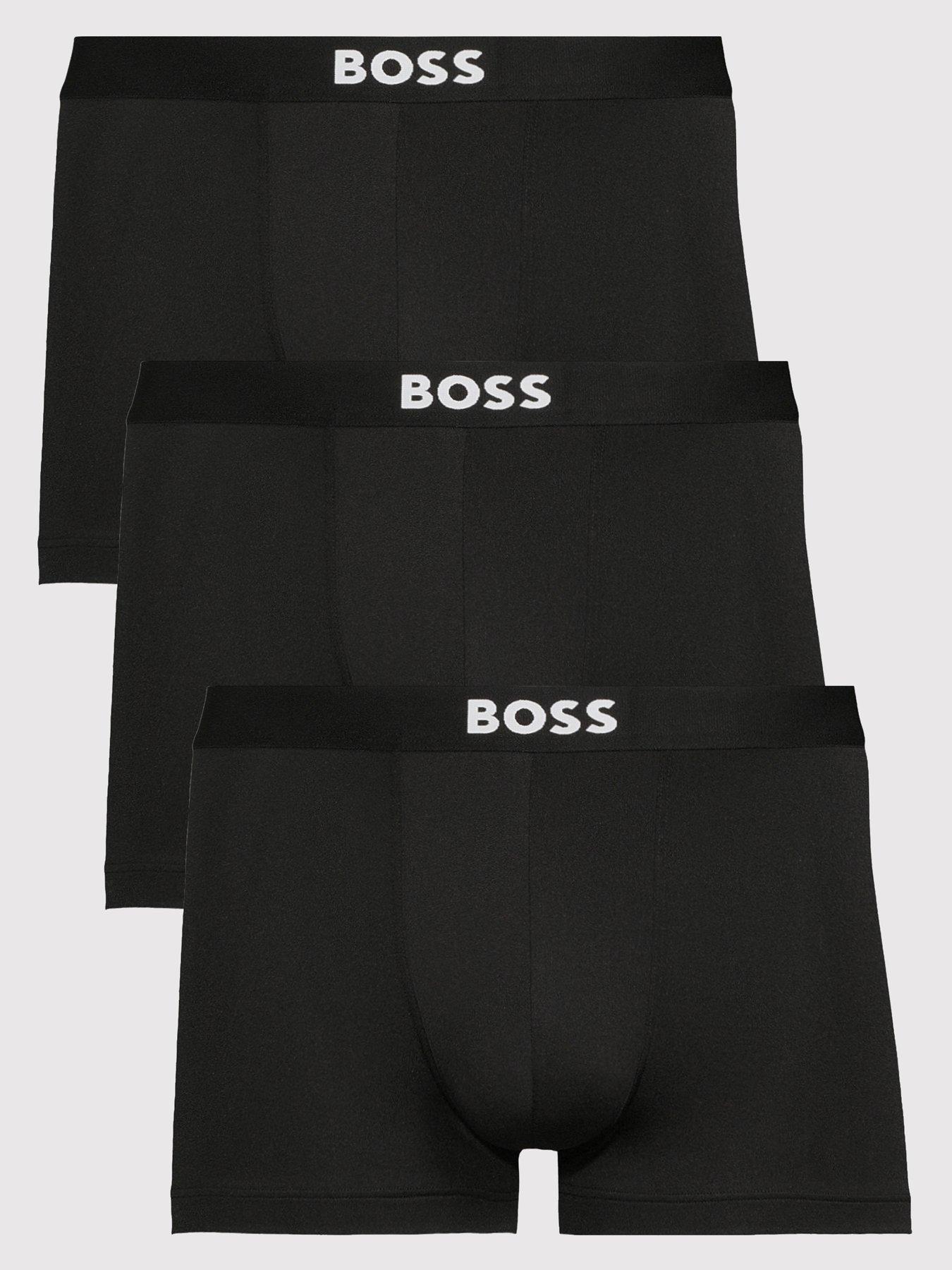 BOSS Boss Bodywear 3 Pack Microfibre Trunks - Black