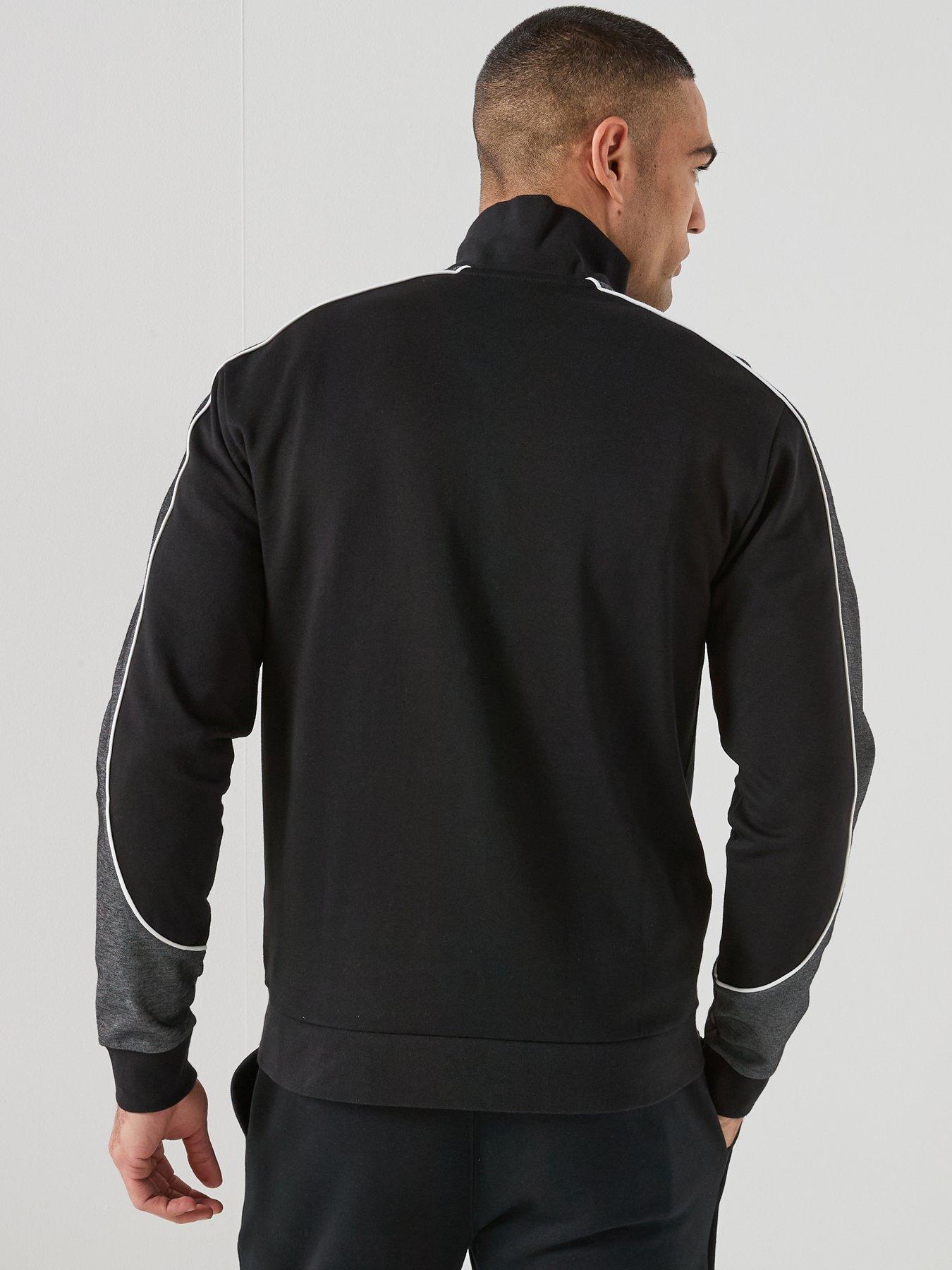 boss-bodywear-tracksuit-14-zip-top-blackstillFront