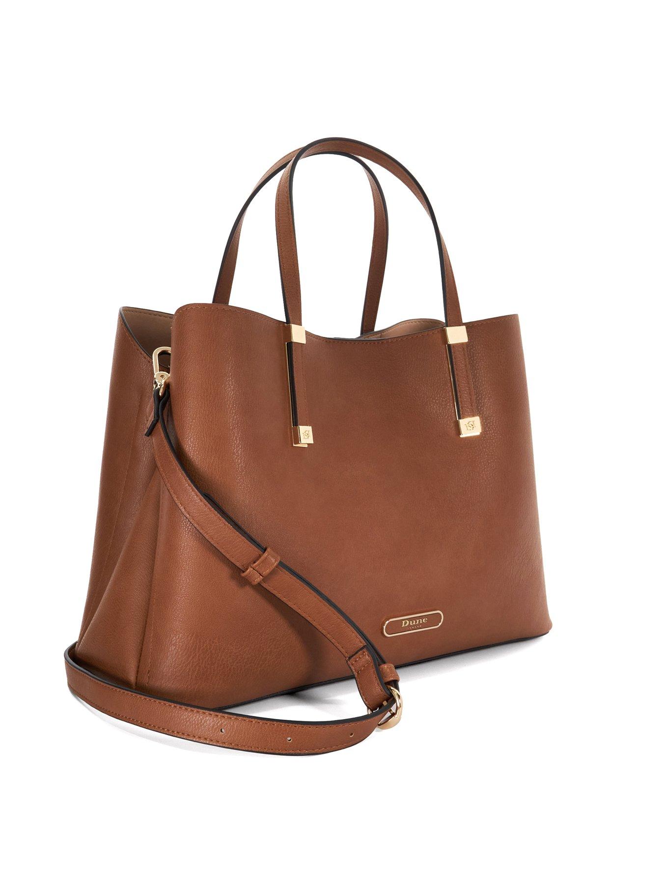 dune-london-dorry-branded-hardware-tote-bag-tanback