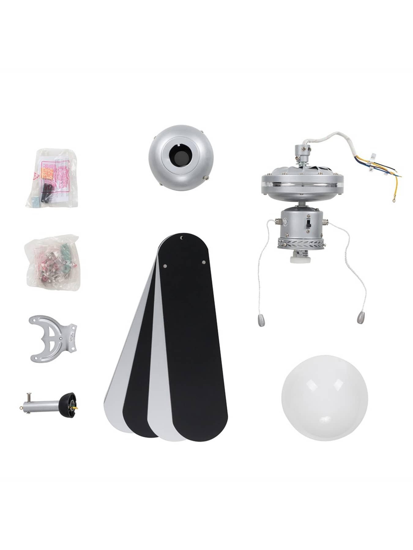 valuelights-mirage-silver-grey-black-42-ceiling-fan-with-opal-glassdetail