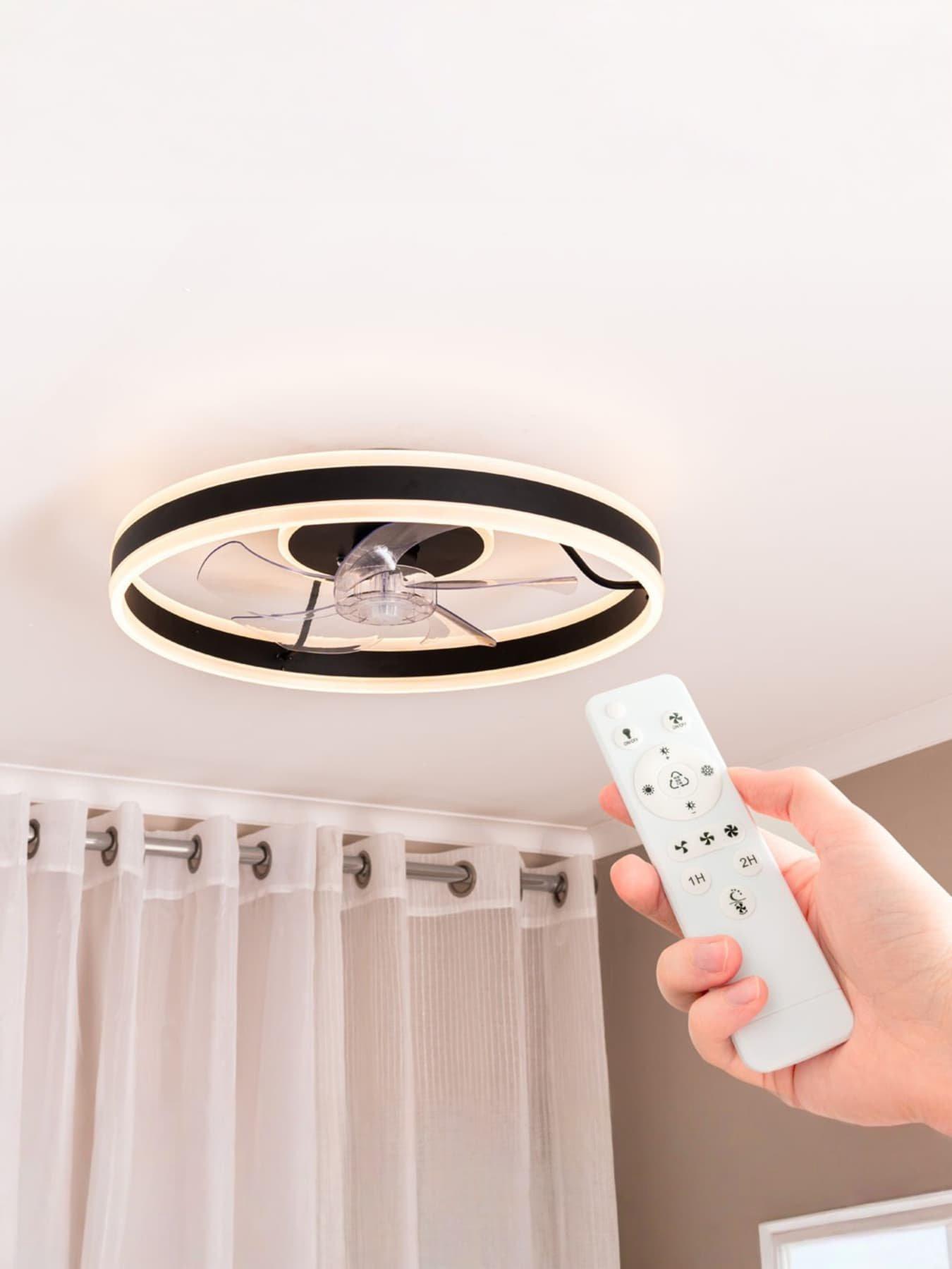 valuelights-infinity-matt-black-circle-integrated-led-ceiling-fan-with-remote-controloutfit