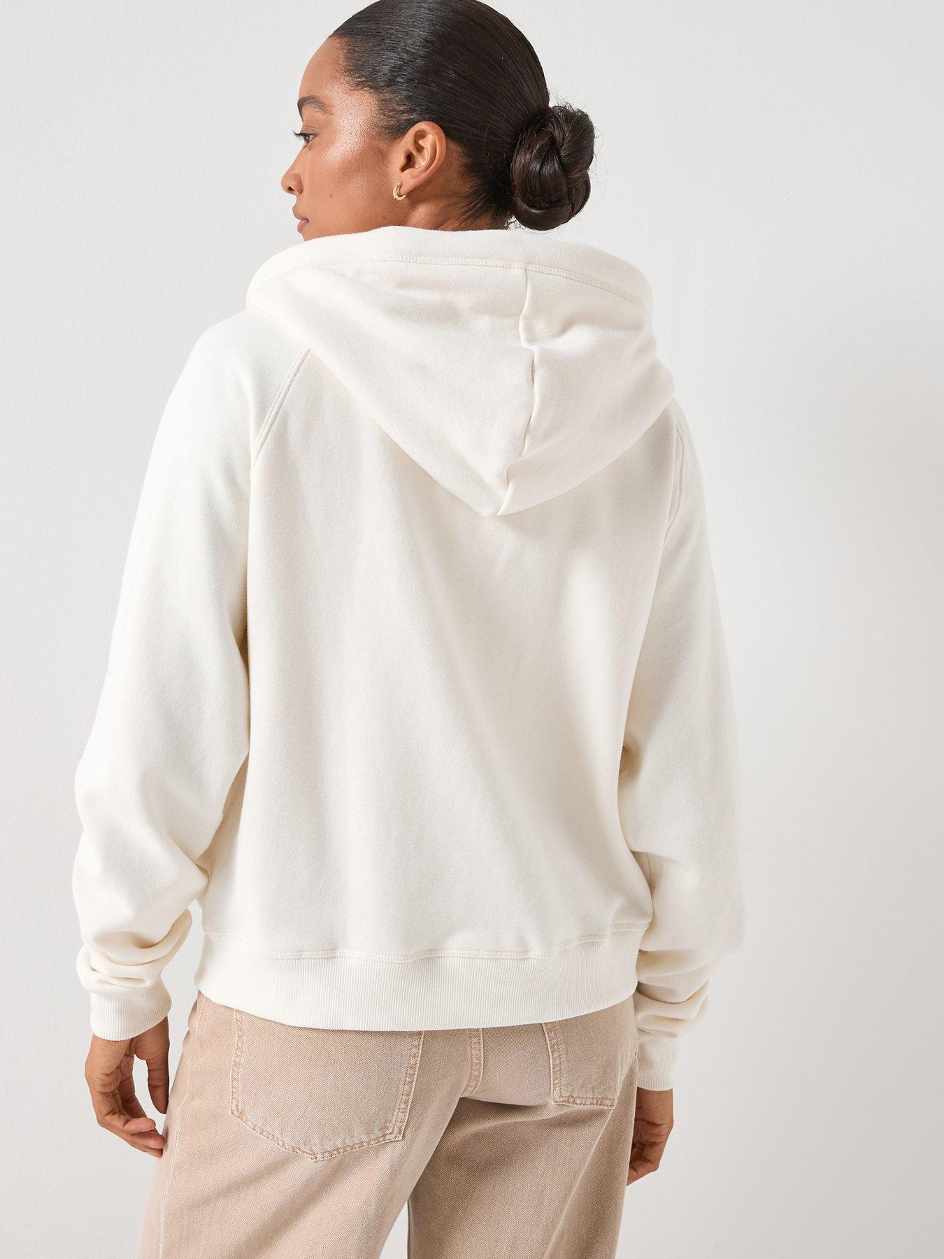 Image 2 of 5 of Superdry Essential Logo Design Hoodie - White