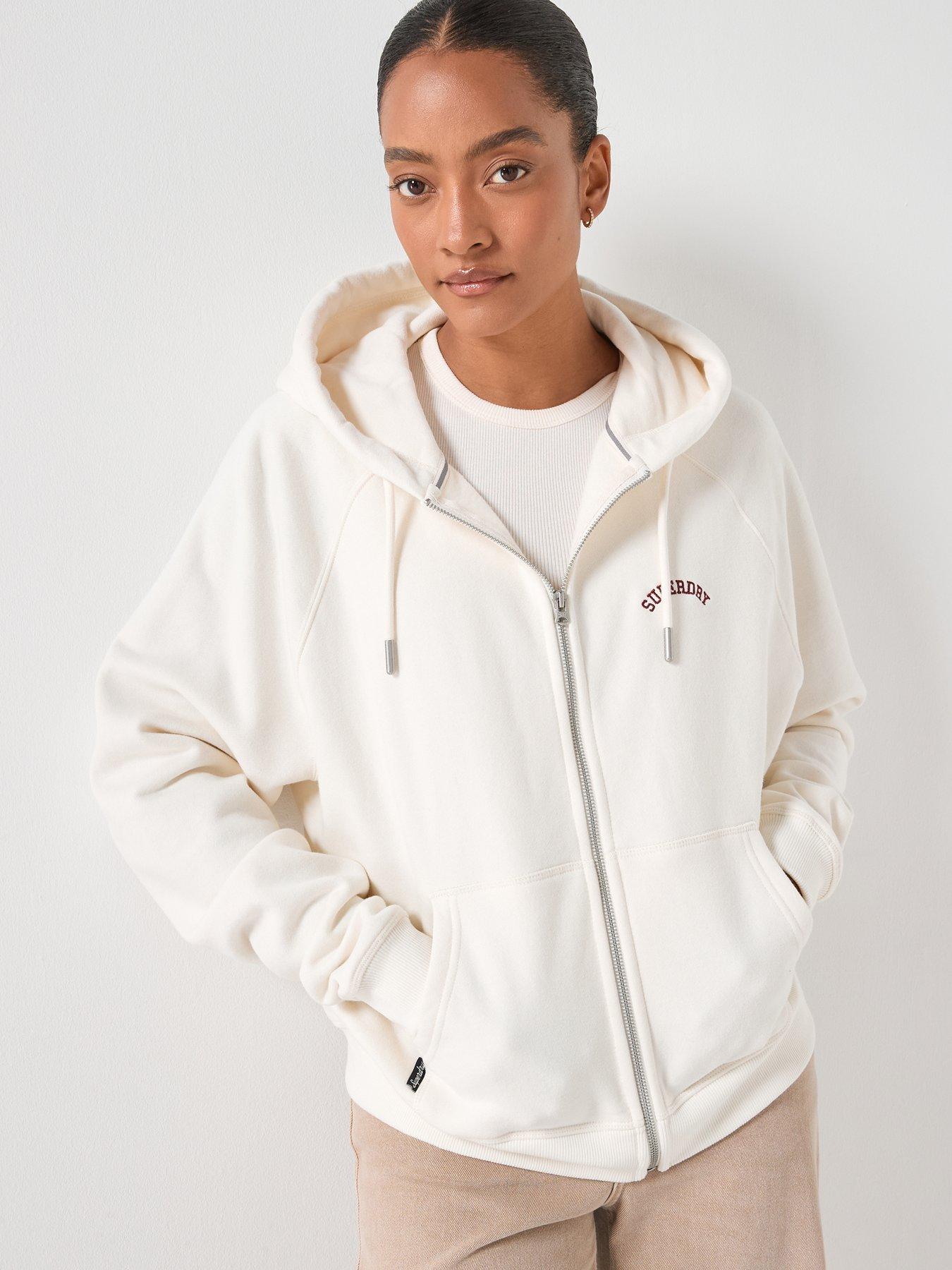 Image 4 of 5 of Superdry Essential Logo Design Hoodie - White